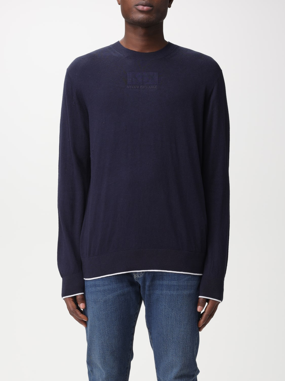 Armani on sale navy jumper