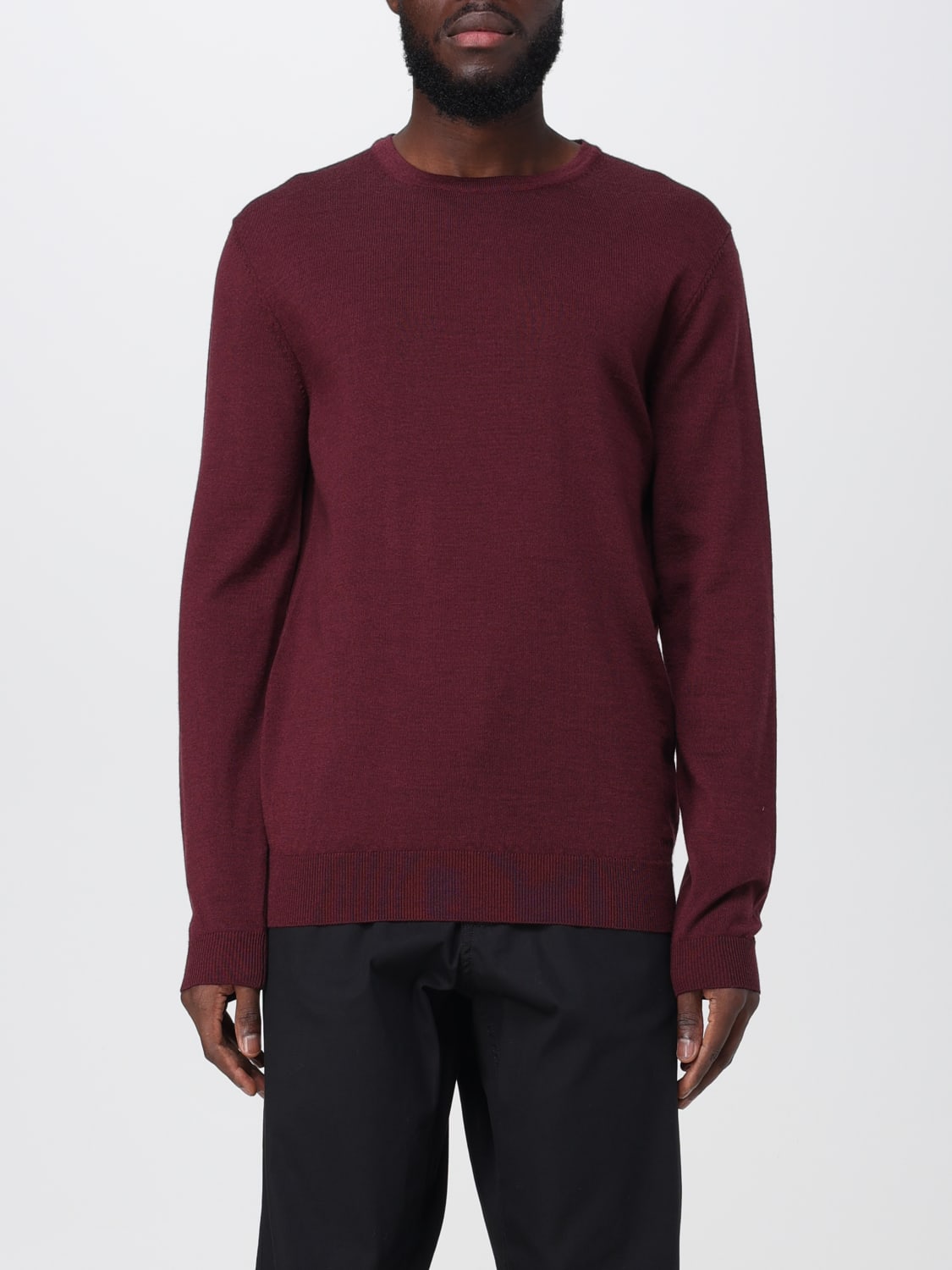 HUGO: sweater for man - Burgundy | Hugo sweater 50476832 online at ...