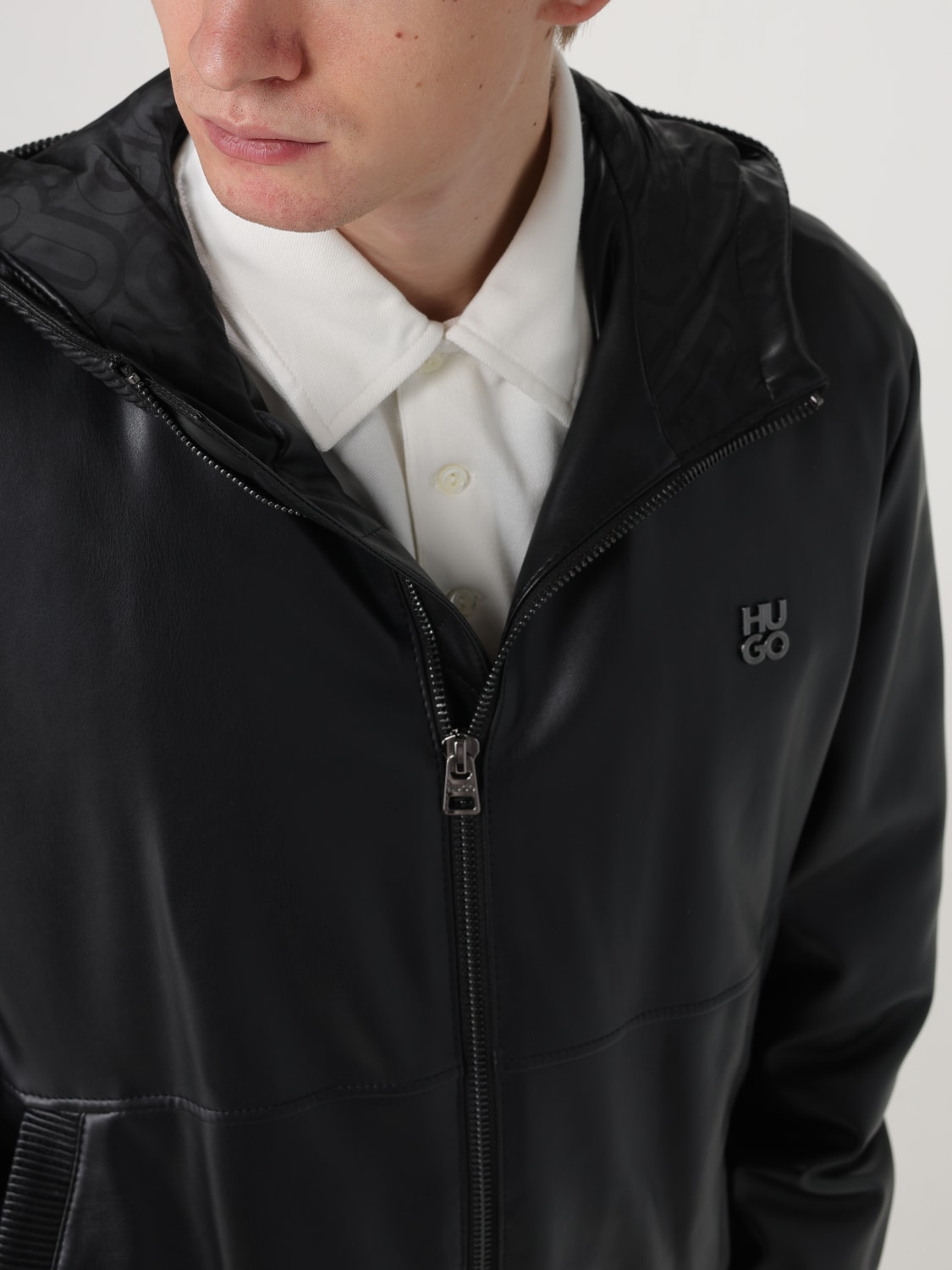 HUGO: jacket for man - Black | Hugo jacket 50498321 online at GIGLIO.COM