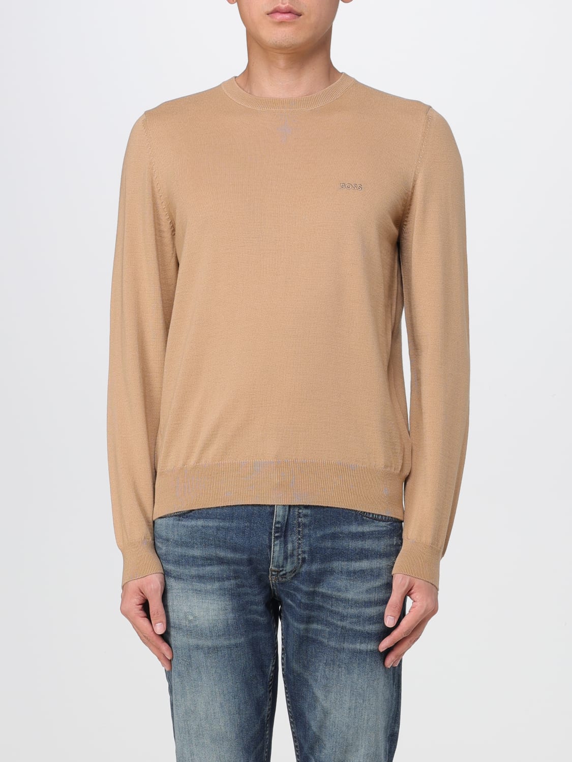 Hugo boss deals beige jumper