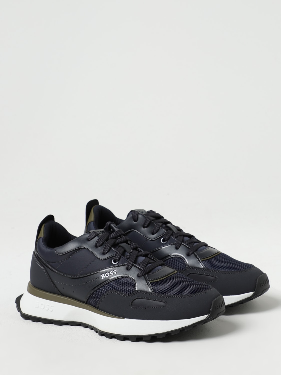 BOSS: sneakers for man - Blue | Boss sneakers 50503949 online at GIGLIO.COM