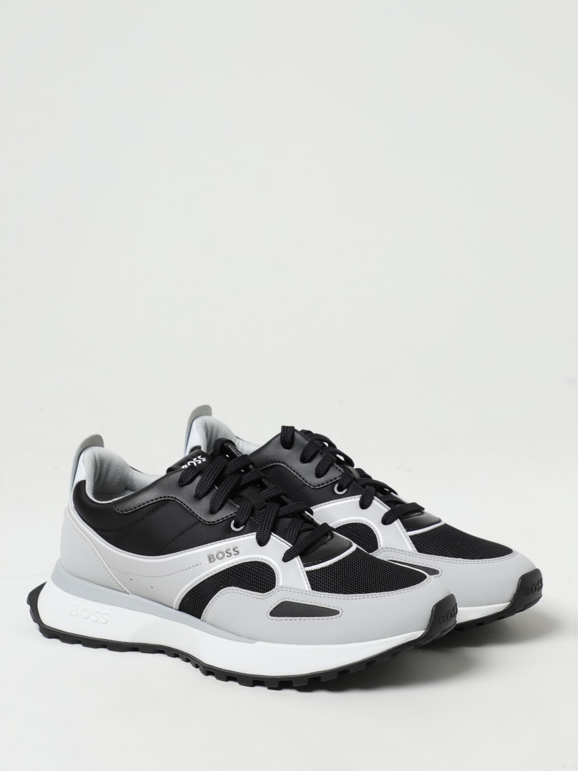 BOSS: sneakers for man - Grey | Boss sneakers 50503949 online at GIGLIO.COM