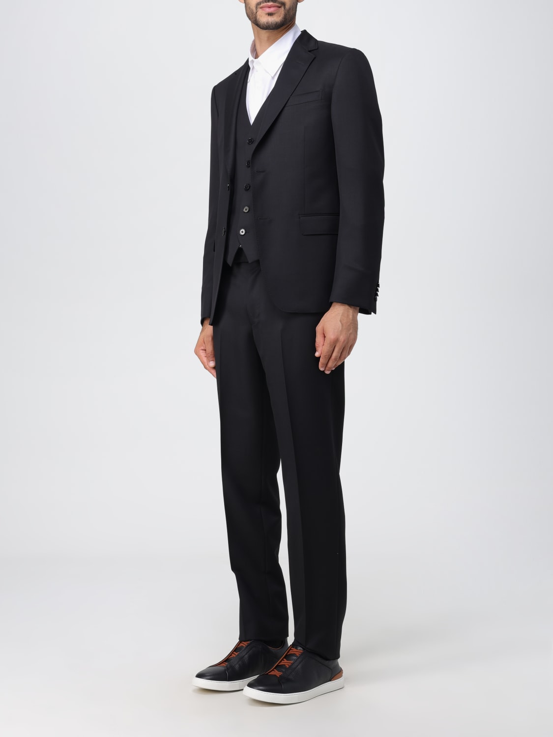 ZEGNA: suit in wool and Mohair - Black | Zegna suit 381CGN622776A6 ...