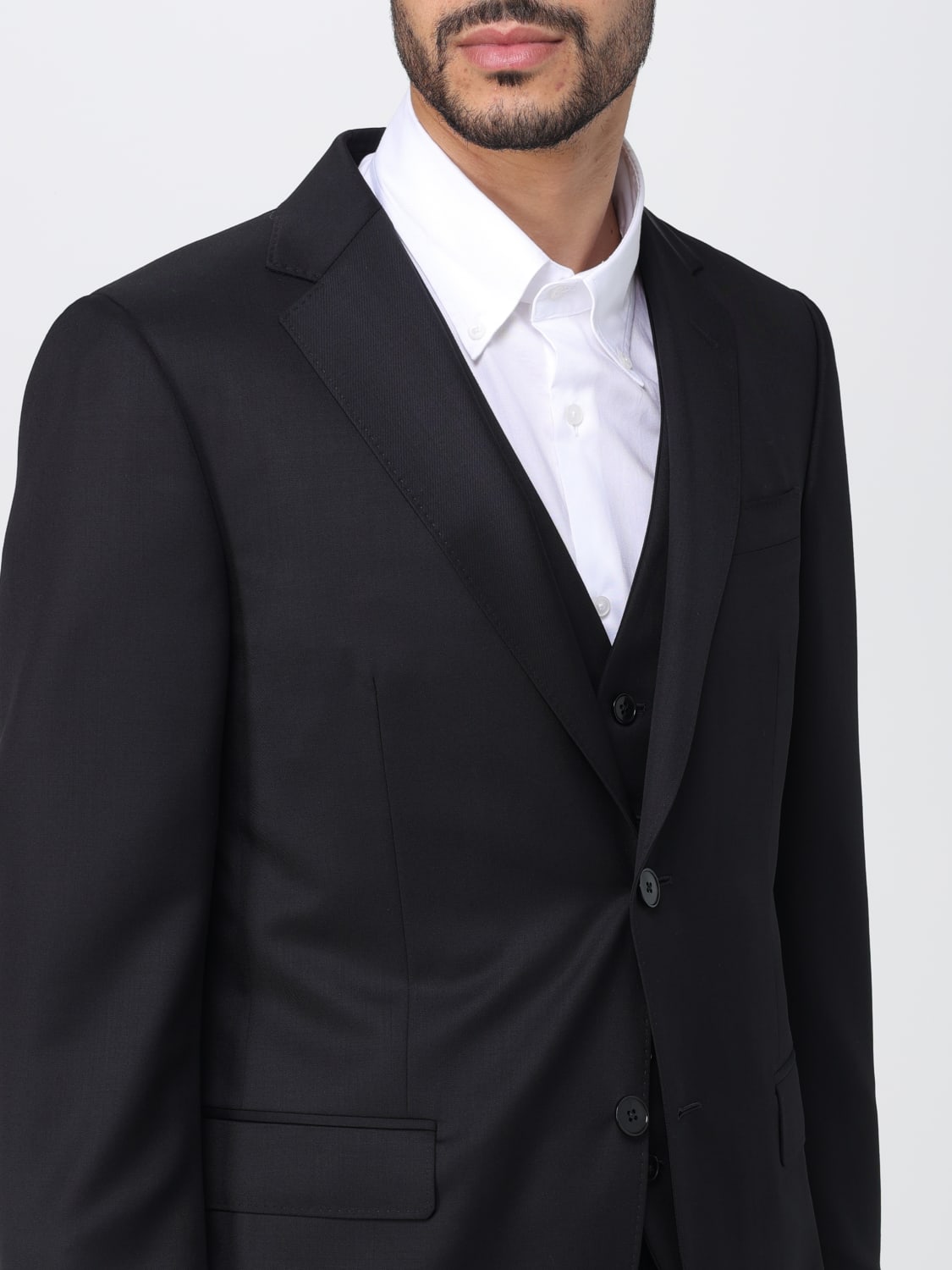 ZEGNA: suit in wool and Mohair - Black | Zegna suit 381CGN622776A6 ...