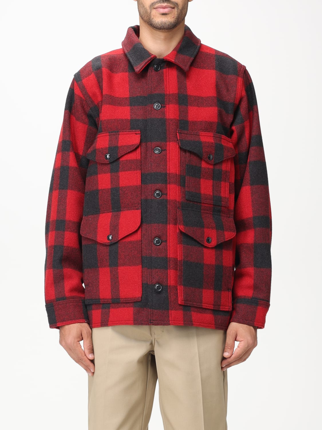 FILSON: jacket for man - Red | Filson jacket FMCPS0015W0253 online