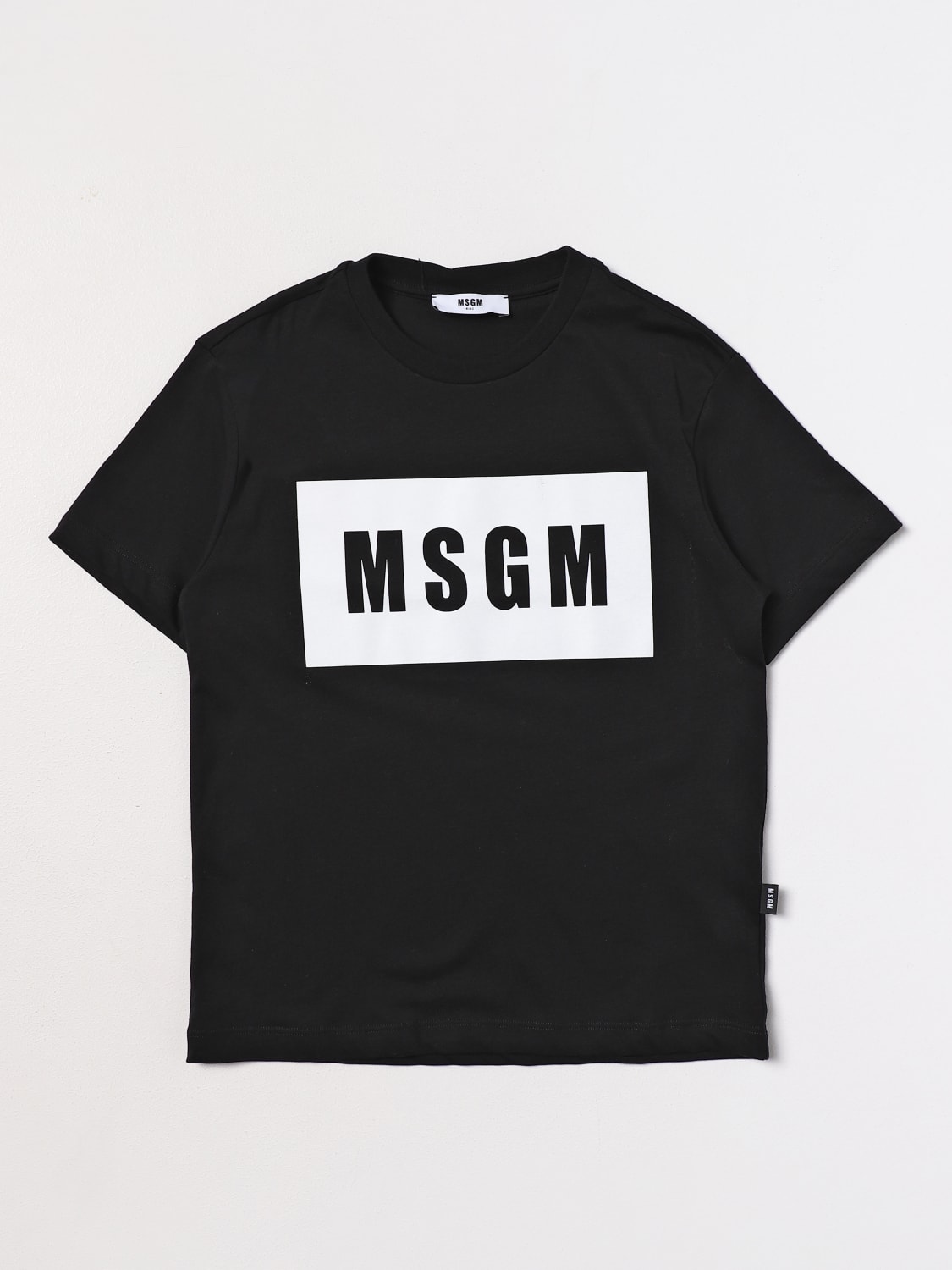 MSGM KIDS：Tシャツ 女の子 - ブラック | GIGLIO.COMオンラインのMsgm