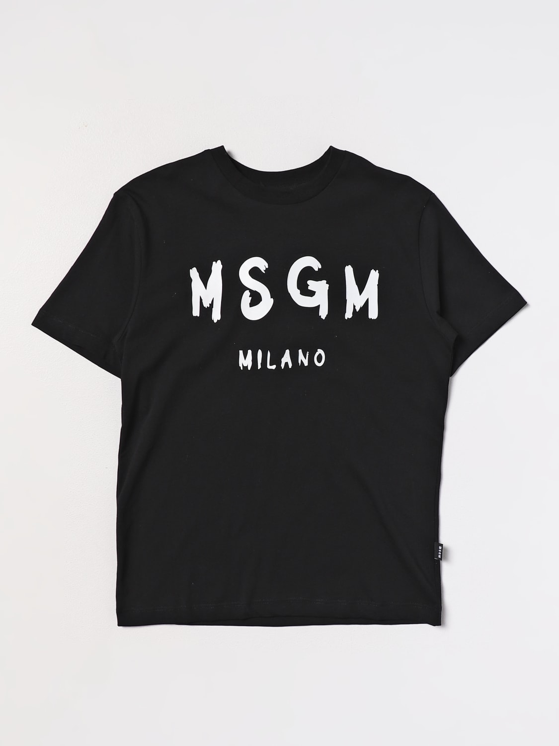 MSGM KIDS: cotton t-shirt - Black | Msgm Kids t-shirt F3MSJUTH011 ...