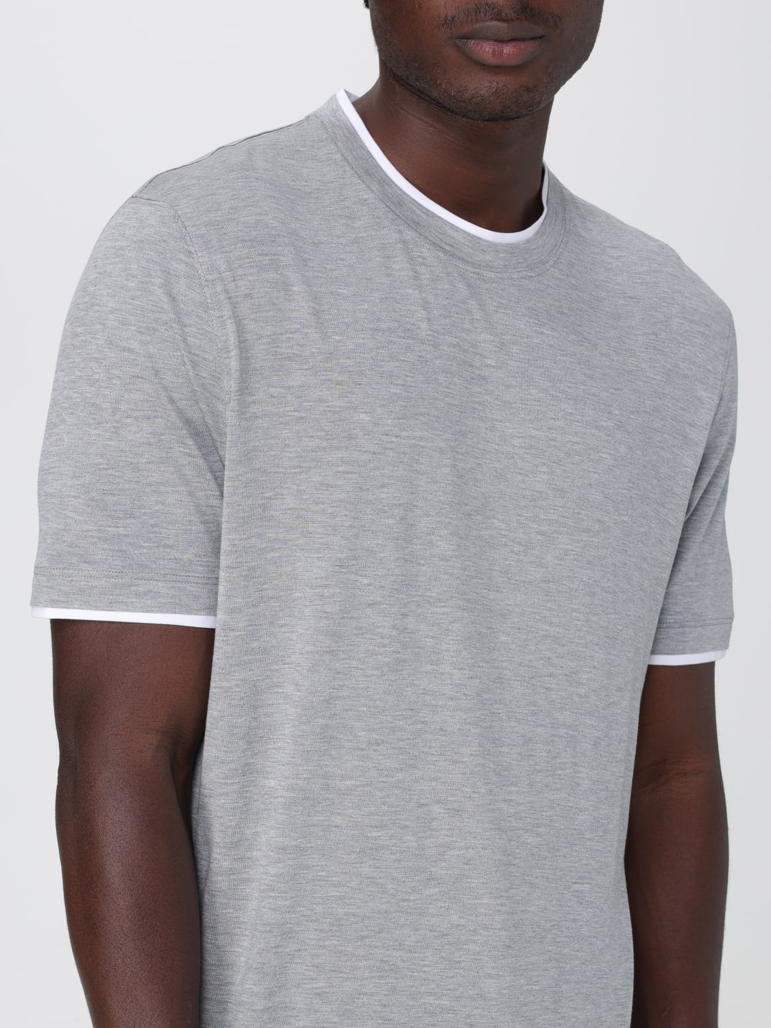 brunello cucinelli grey t shirt