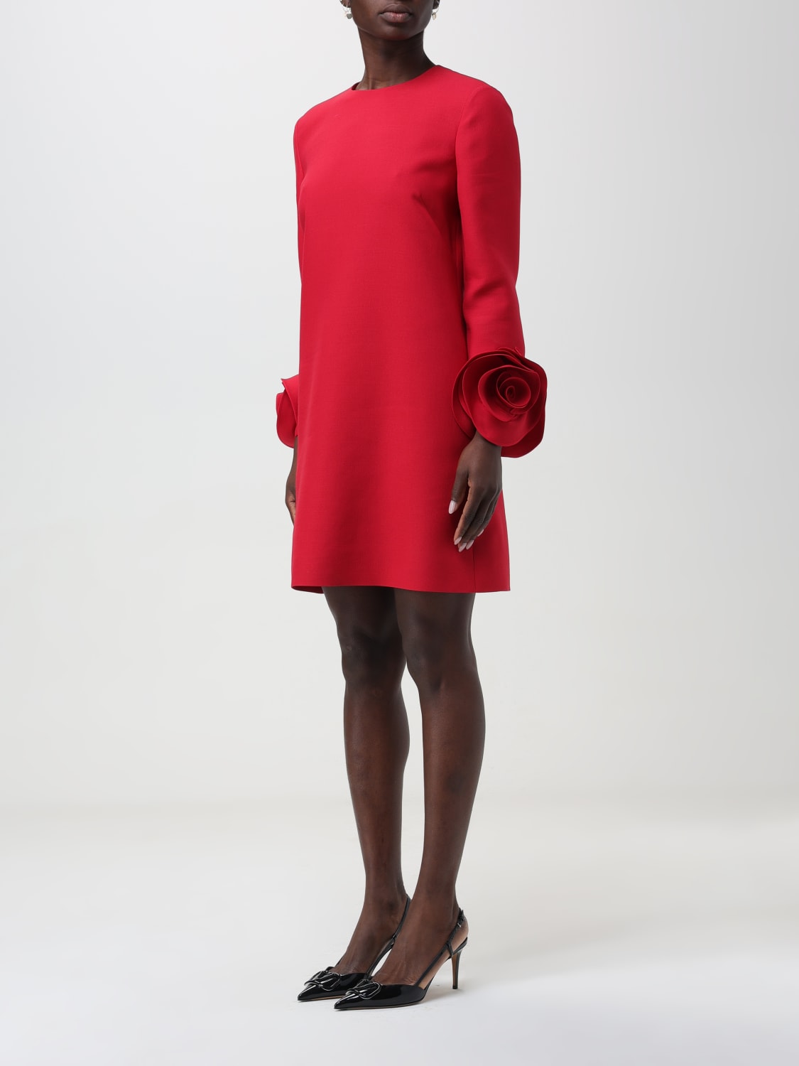 Women's Houndstooth Wool Mini Dress by Fendi
