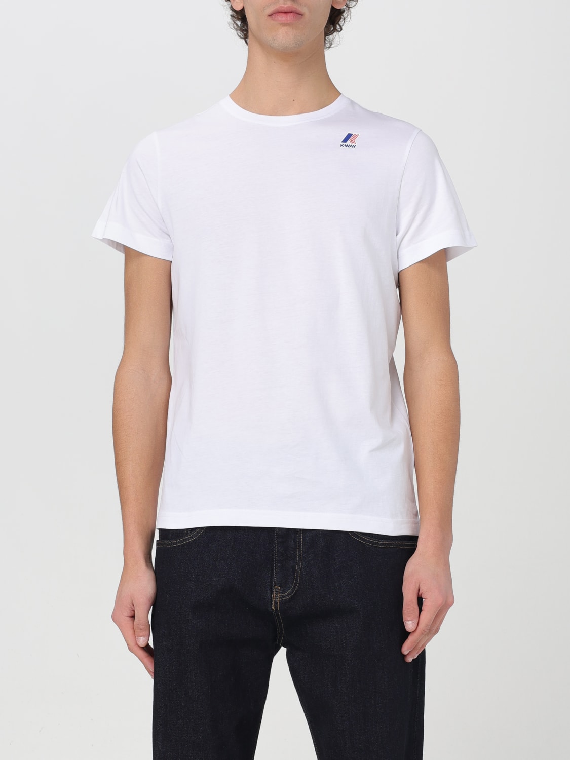 K WAY t shirt for man White K Way t shirt K007JE0 online at