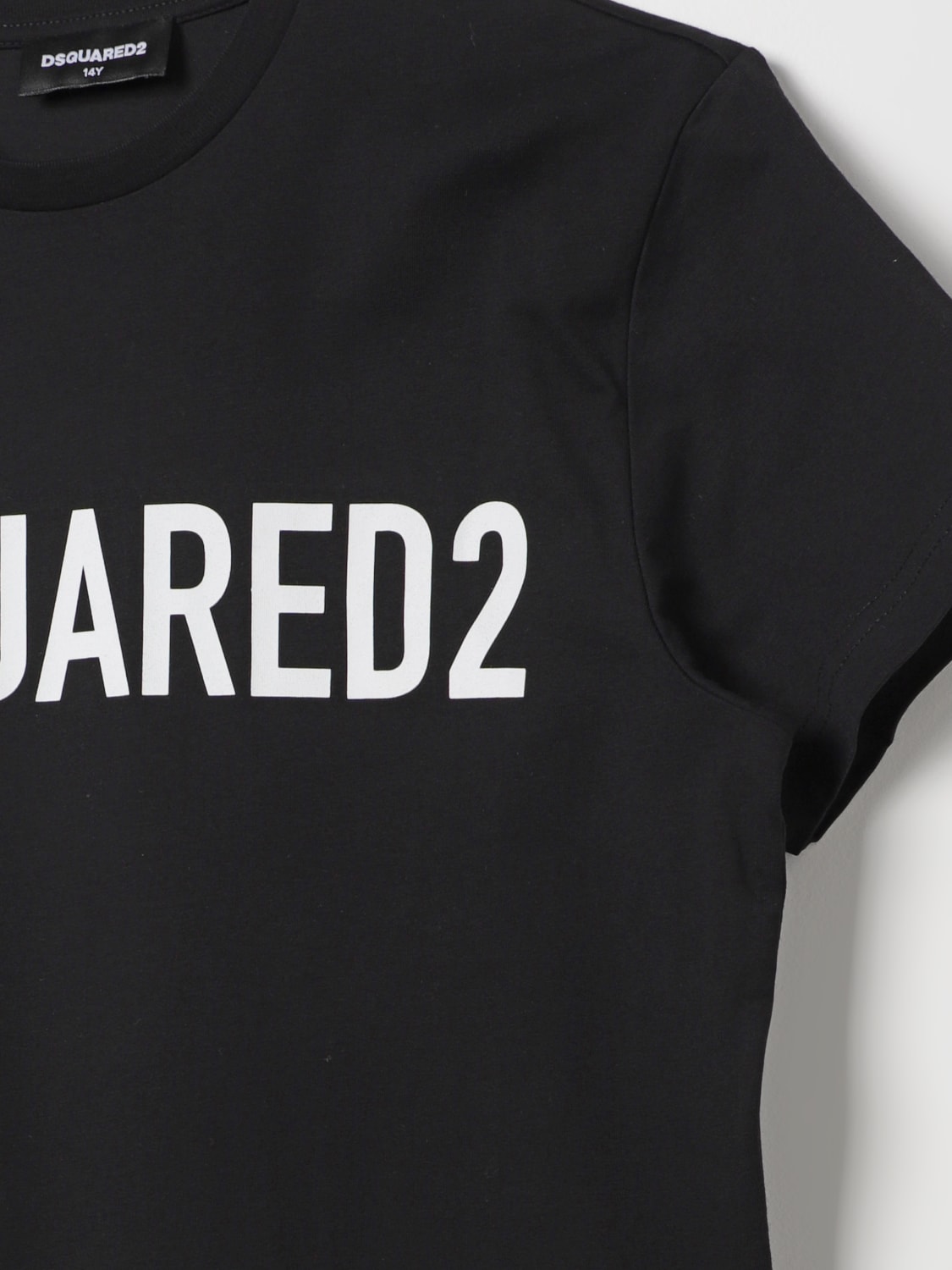 DSQUARED2 JUNIOR: t-shirt for boys - Black  Dsquared2 Junior t-shirt  DQ2166D00MV online at