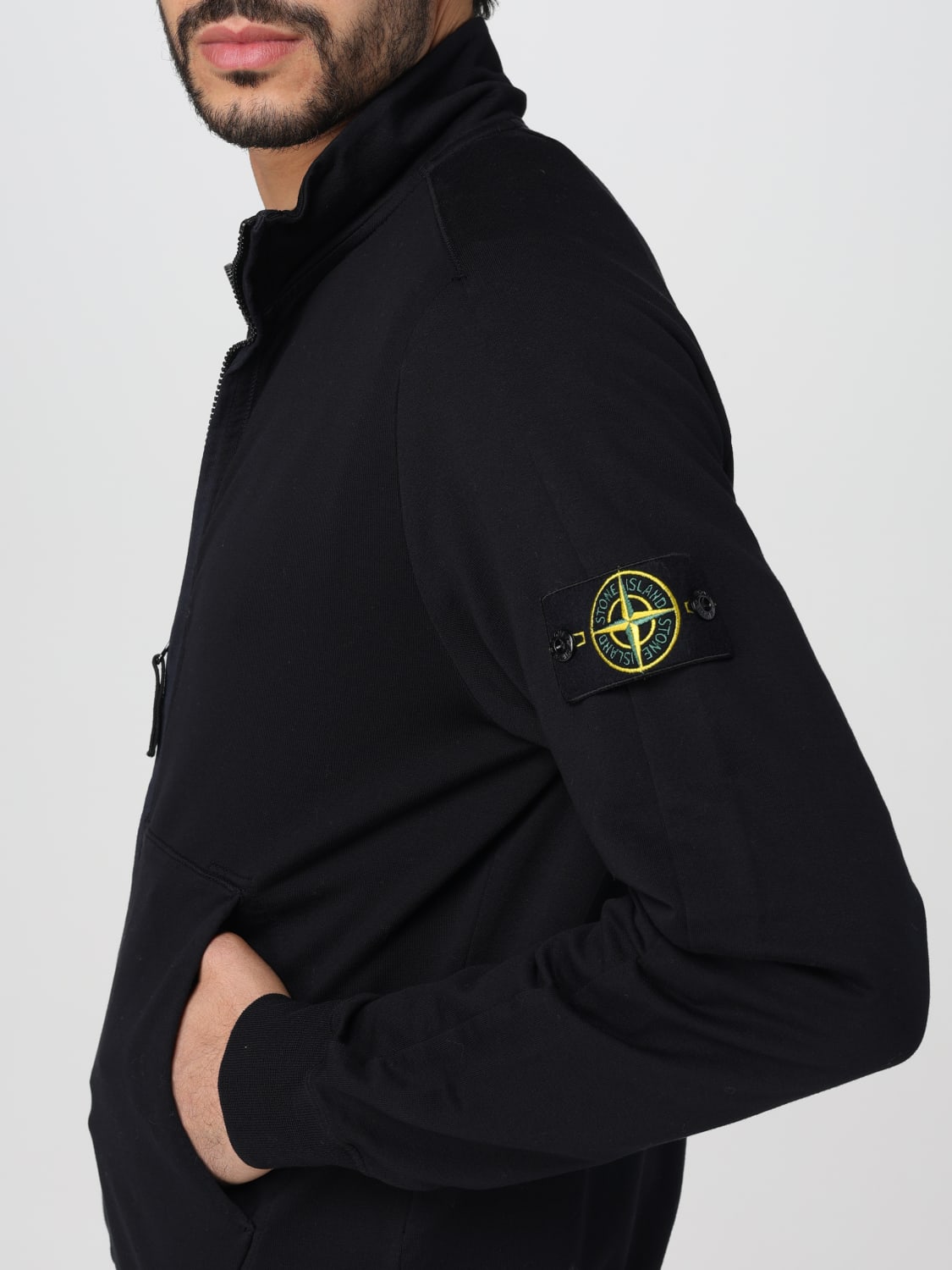 STONE ISLAND sweatshirt for man Blue Stone Island sweatshirt