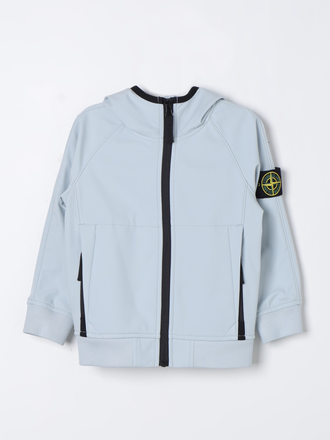 Blue stone island on sale soft shell jacket