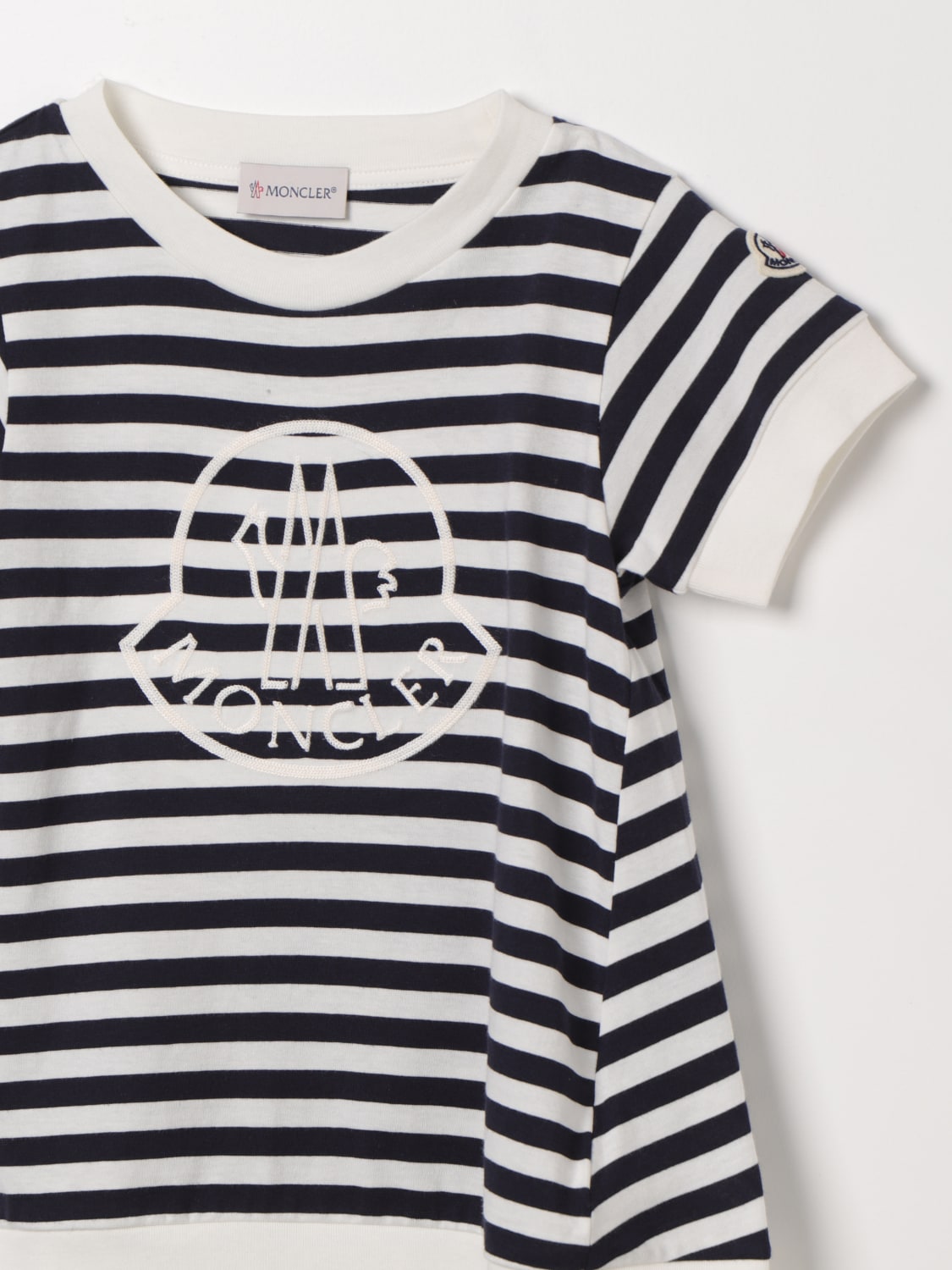 Moncler striped deals t shirt