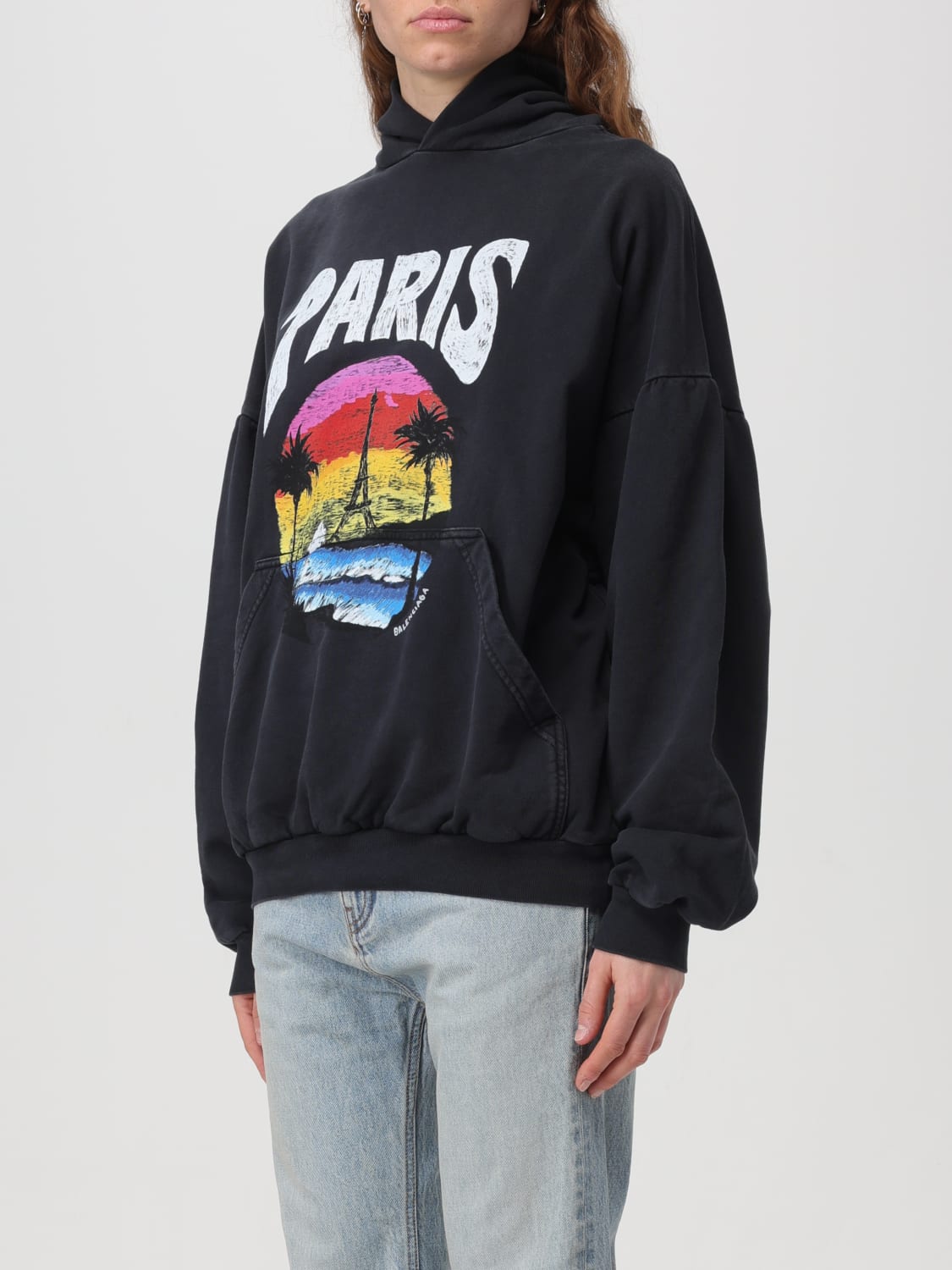 Balenciaga hot sale rainbow sweatshirt