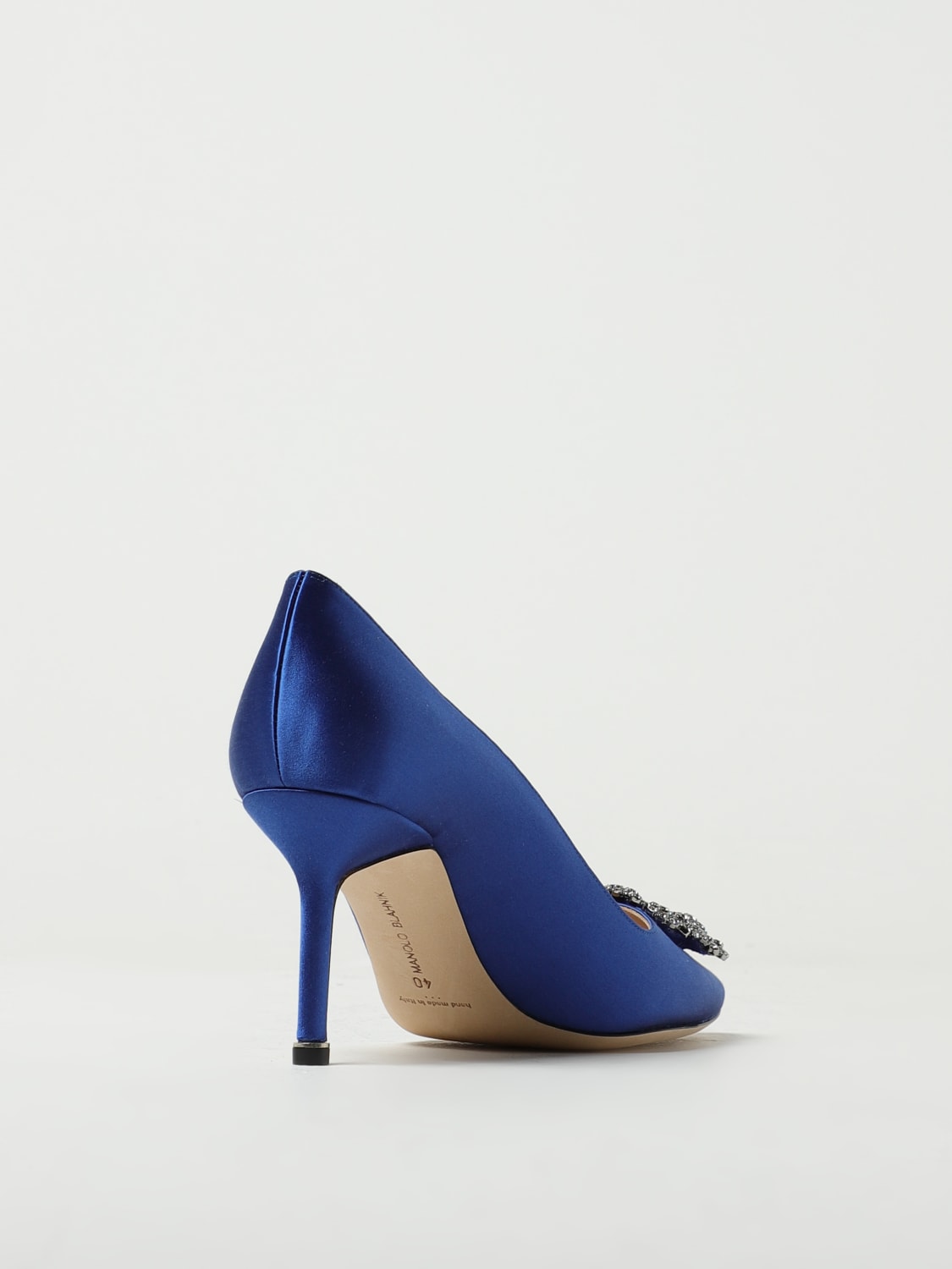 MANOLO BLAHNIK: Hangisi pumps in satin - Royal Blue | Manolo