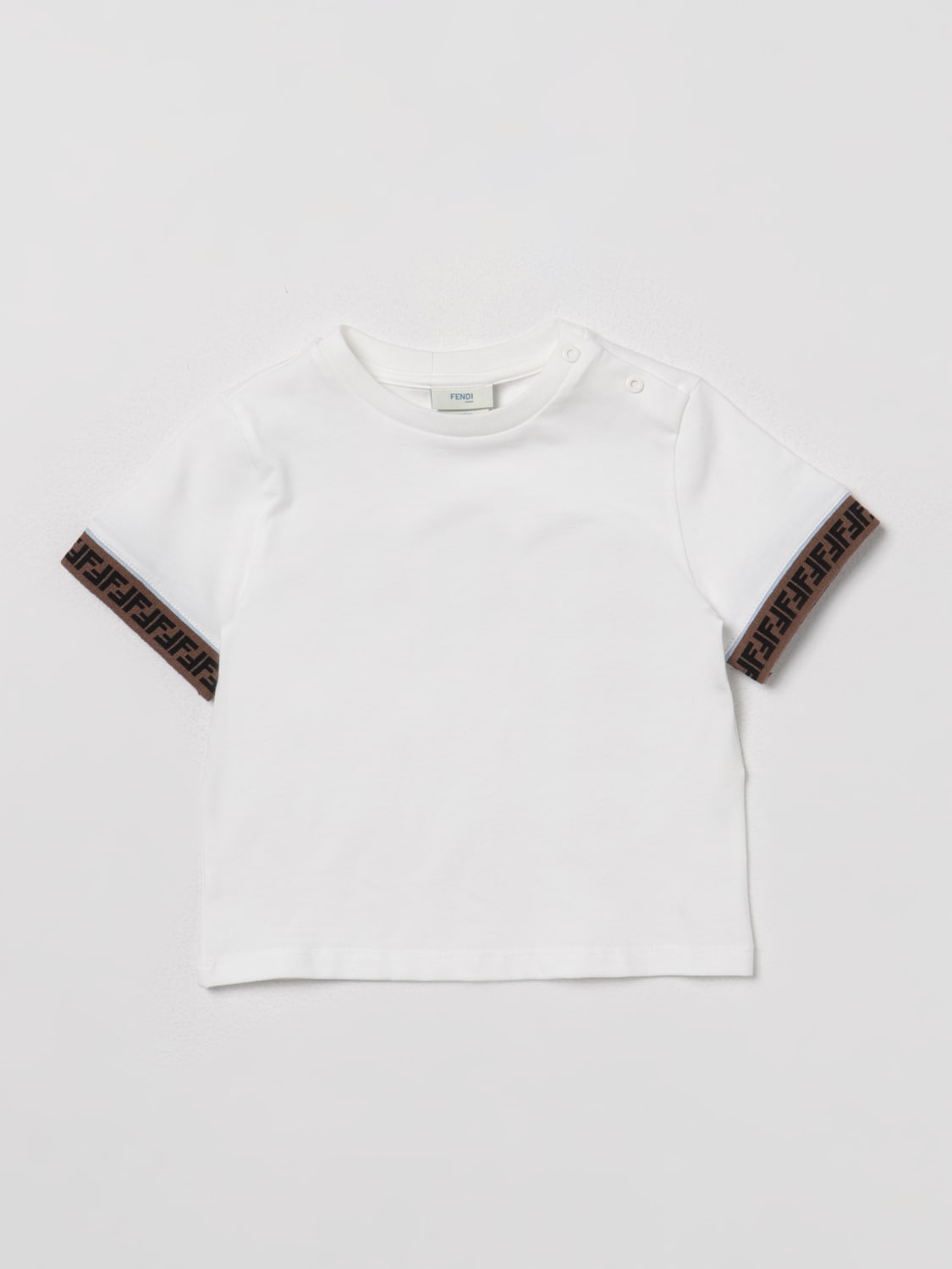 FENDI KIDS: t-shirt for baby - White | Fendi Kids t-shirt