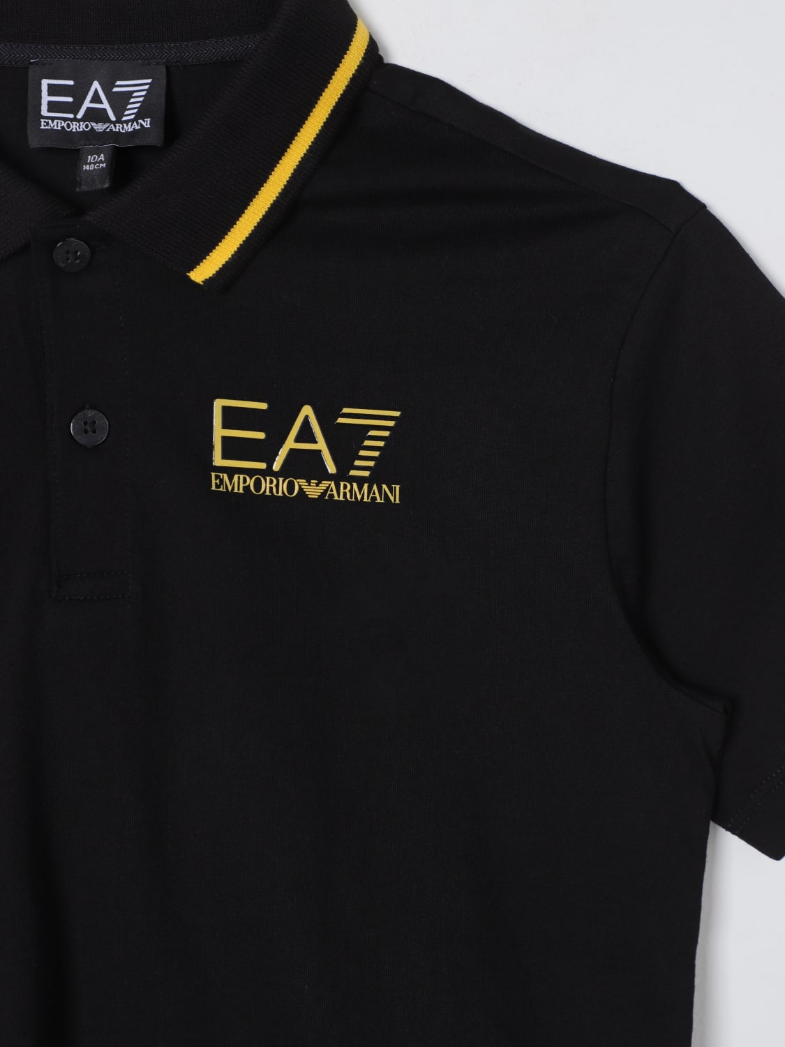 EA7: polo shirt for boys - Black | Ea7 polo shirt 8NBF51BJ02Z