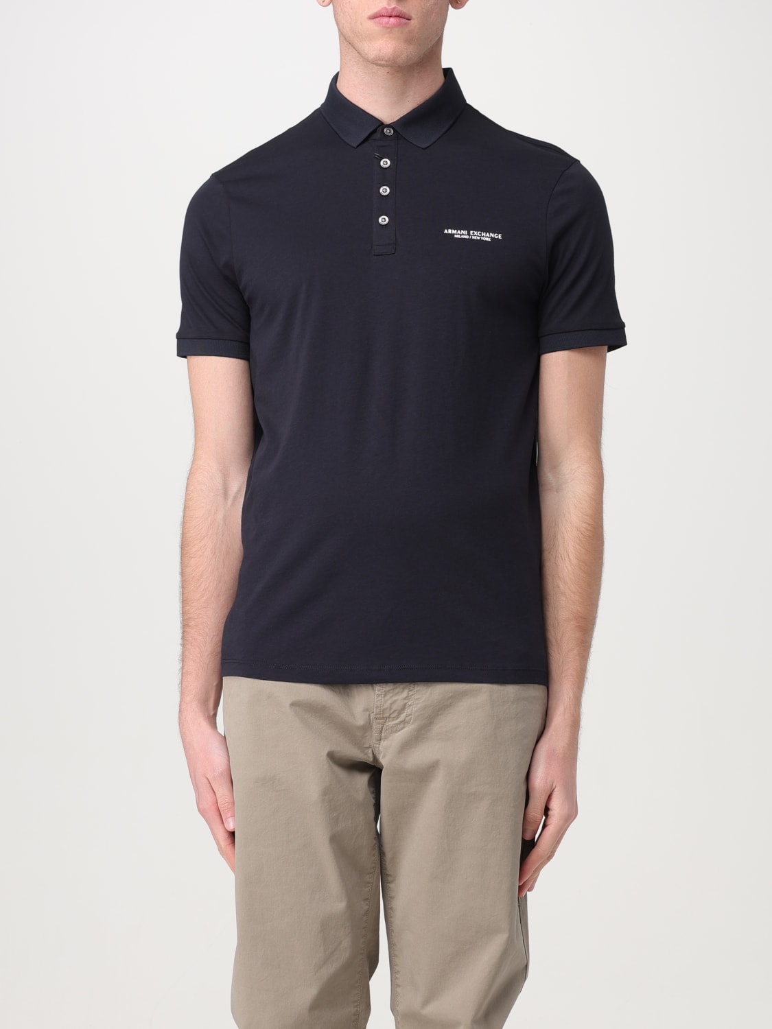 ARMANI EXCHANGE Polo para hombre Azul Oscuro Polo Armani