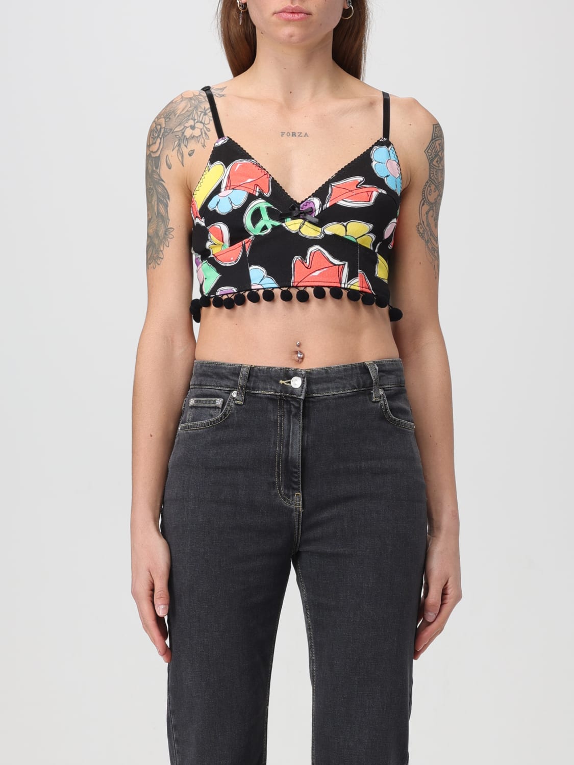 Moschino hot sale jeans top