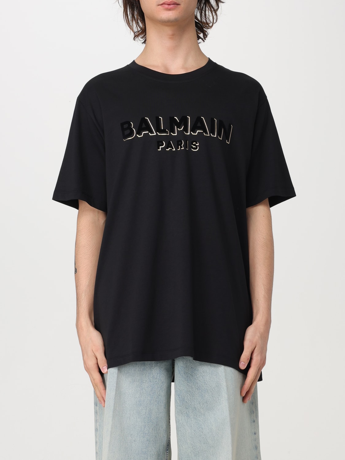 BALMAIN：Tシャツ メンズ - ブラック | GIGLIO.COMオンラインのBalmain