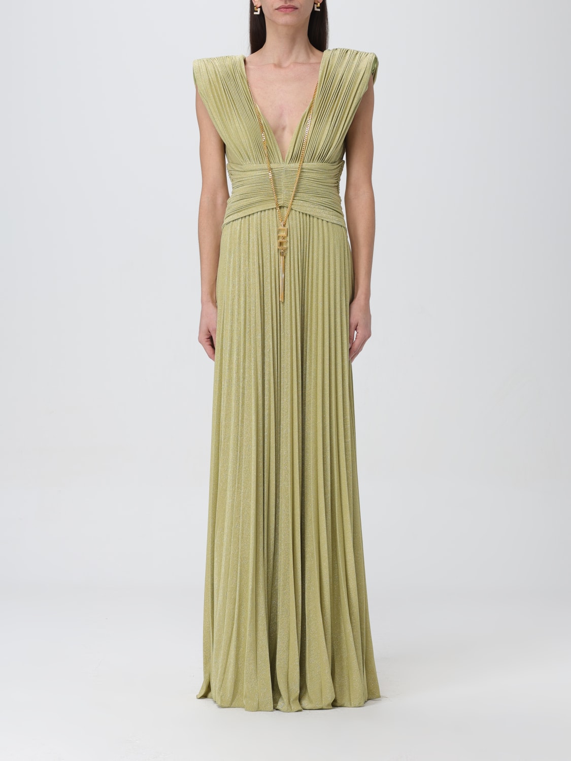 ELISABETTA FRANCHI dress for woman Green Elisabetta Franchi