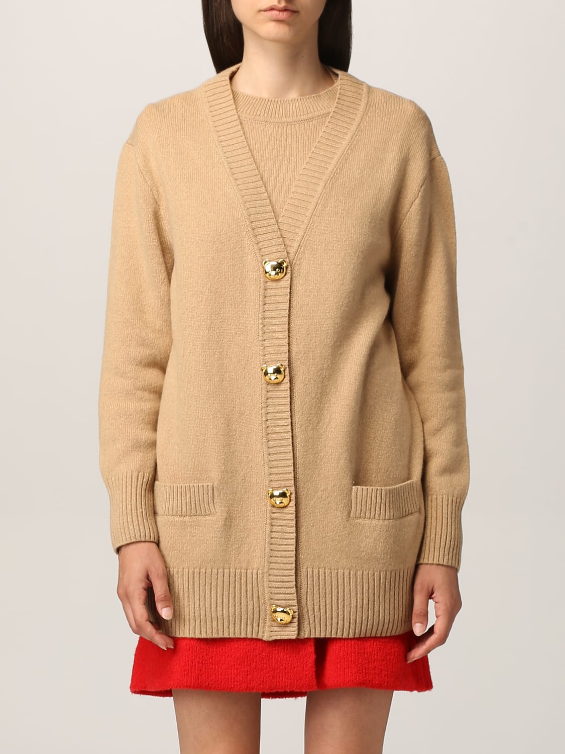 Moschino Couture Outlet: cardigan in cashmere and wool blend