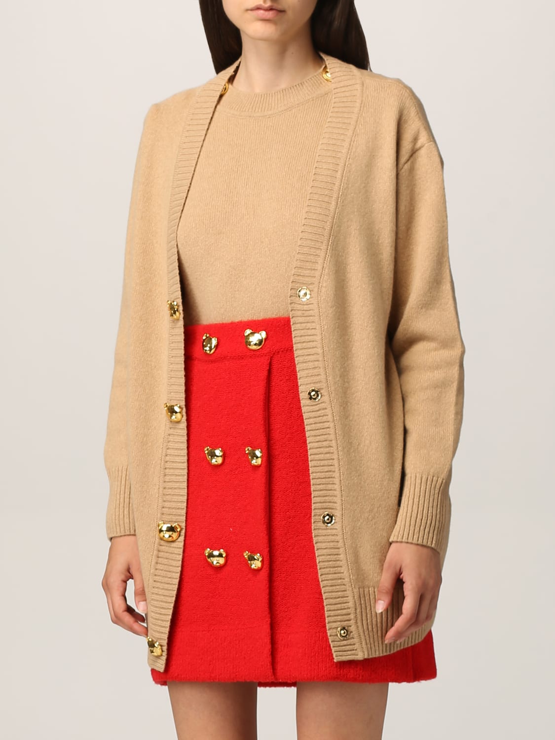 Moschino Couture Outlet: cardigan in cashmere and wool blend