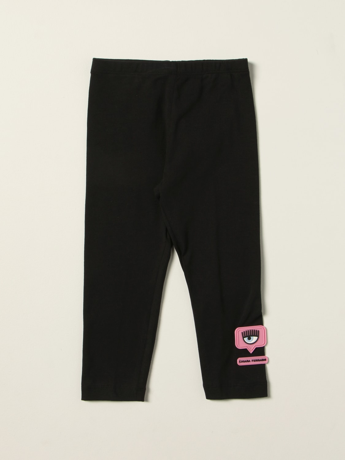 Short leggings in stretch cotton - Black