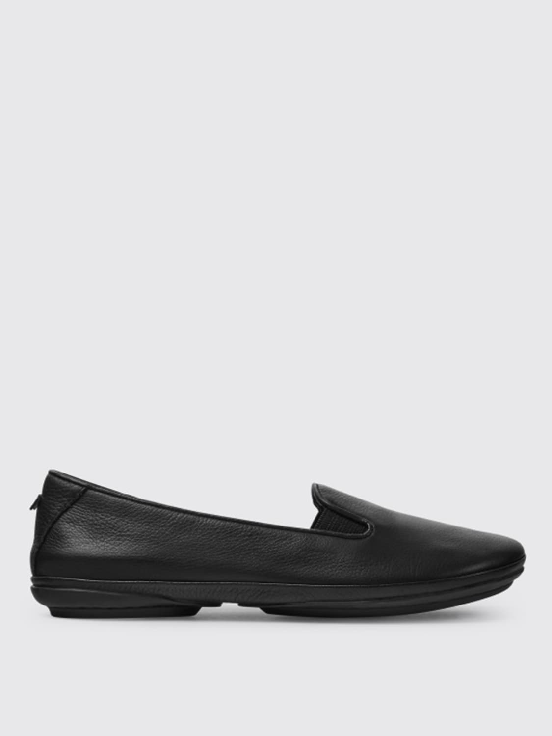 Camper Outlet: Right moccasins in calfskin - Black | Camper loafers ...