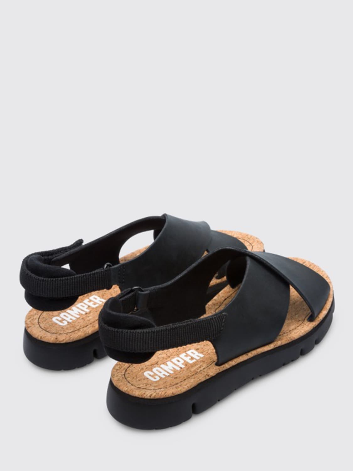 Camper oruga sandals sales black