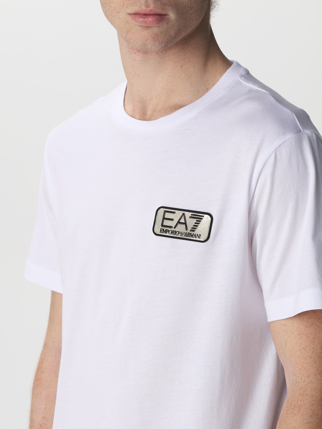 ea7 t shirt gold