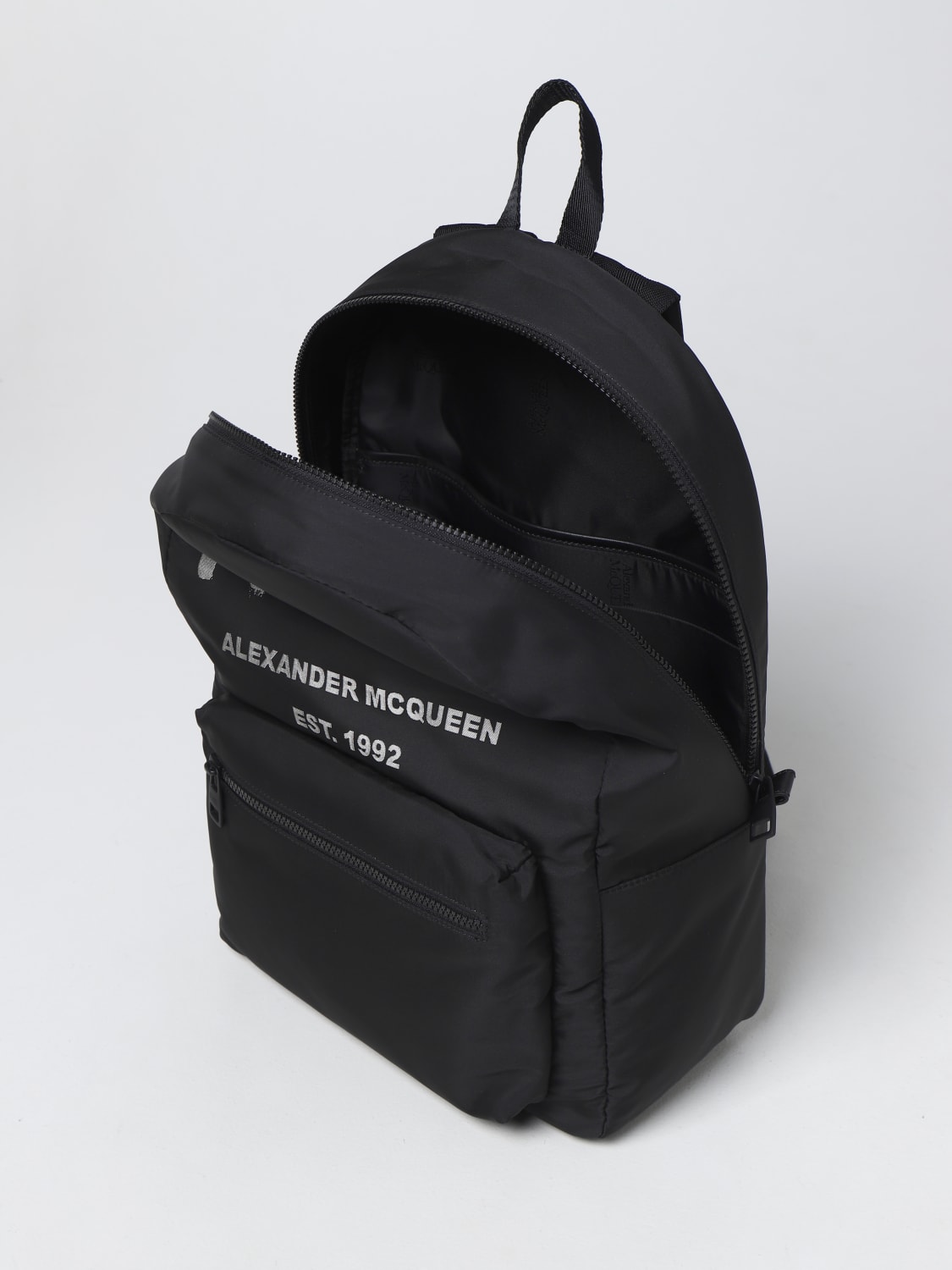 Alexander McQueen Outlet: Graffiti Metropolitan backpack - Black