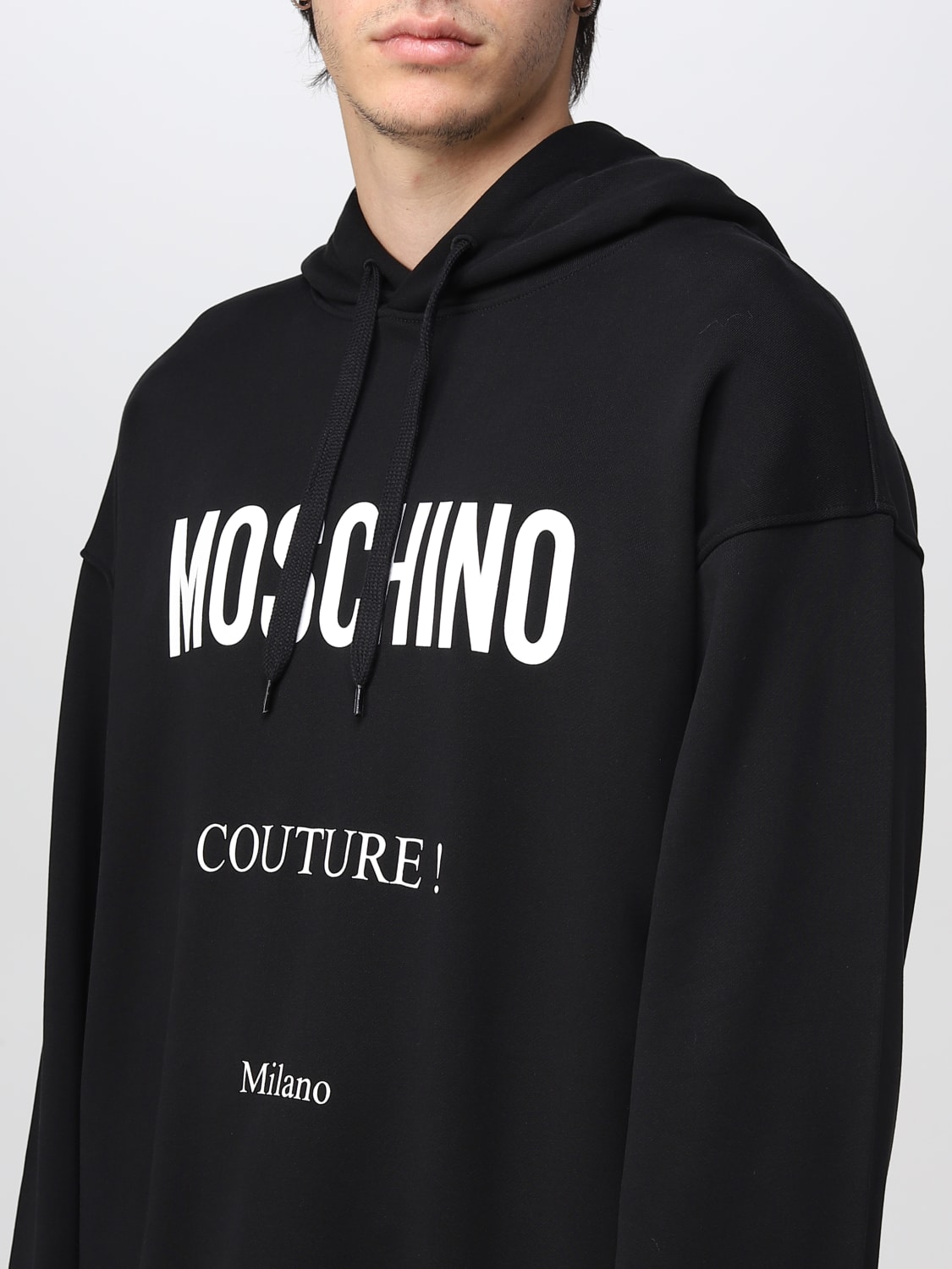 Moschino Couture Outlet sweatshirt for man Black Moschino