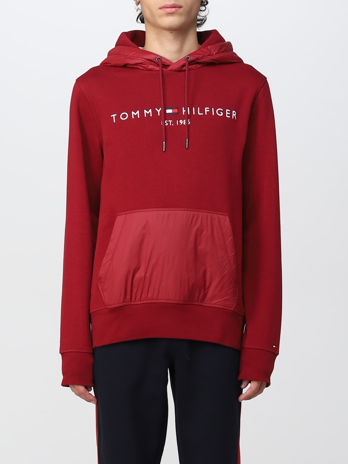 TOMMY HILFIGER, Sweat-shirt Rouge Homme