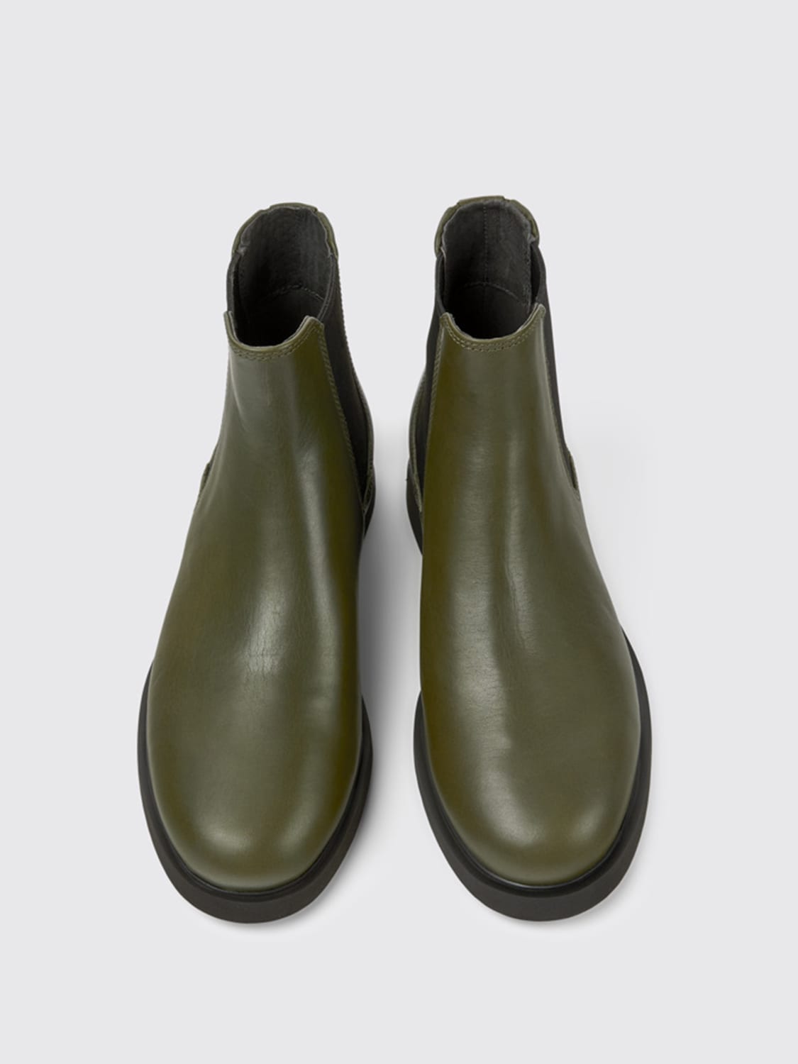 Olive green 2025 flat boots