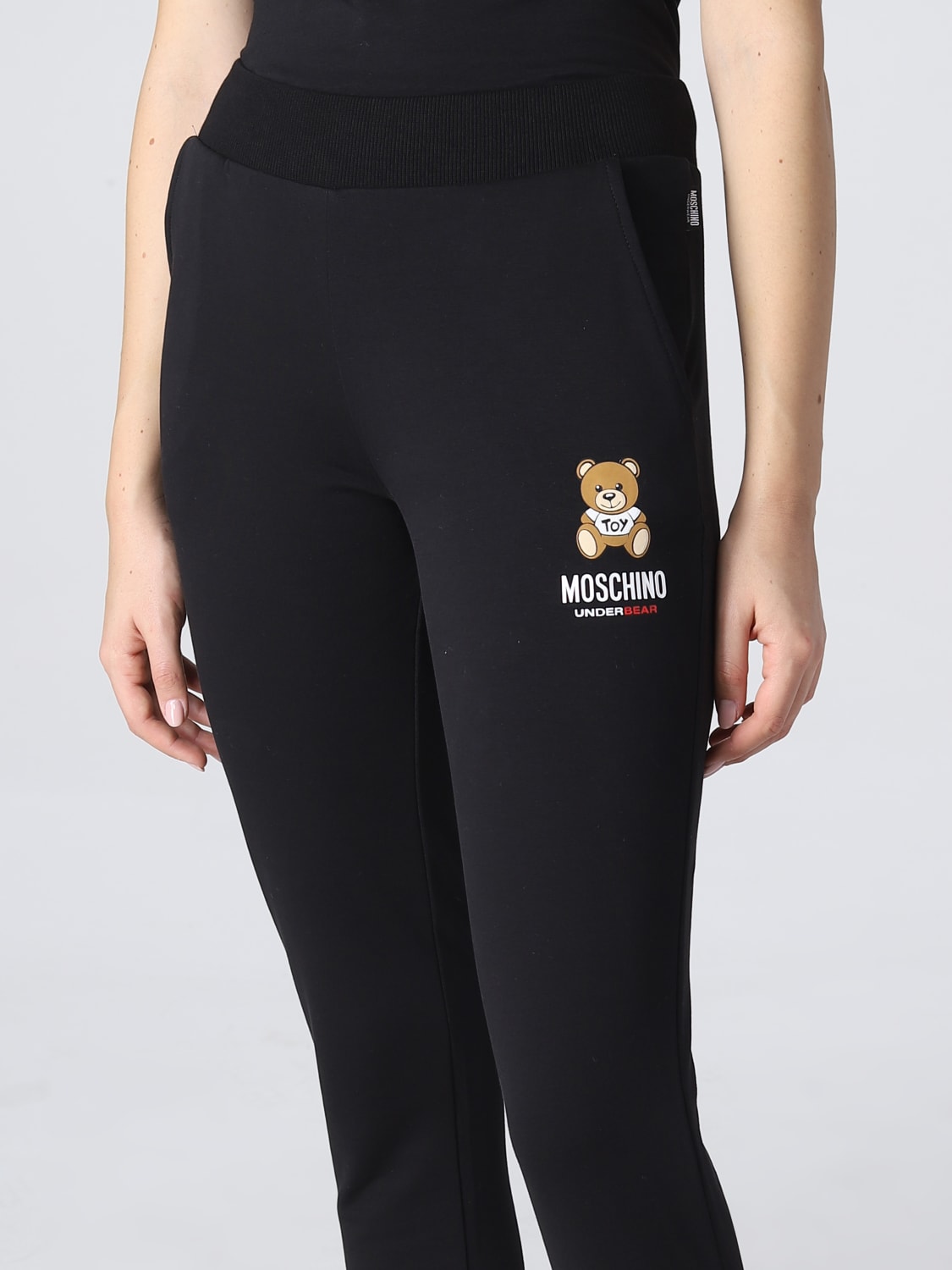 Moschino Underwear Outlet: pants for woman - Black  Moschino Underwear  pants A43299004 online at