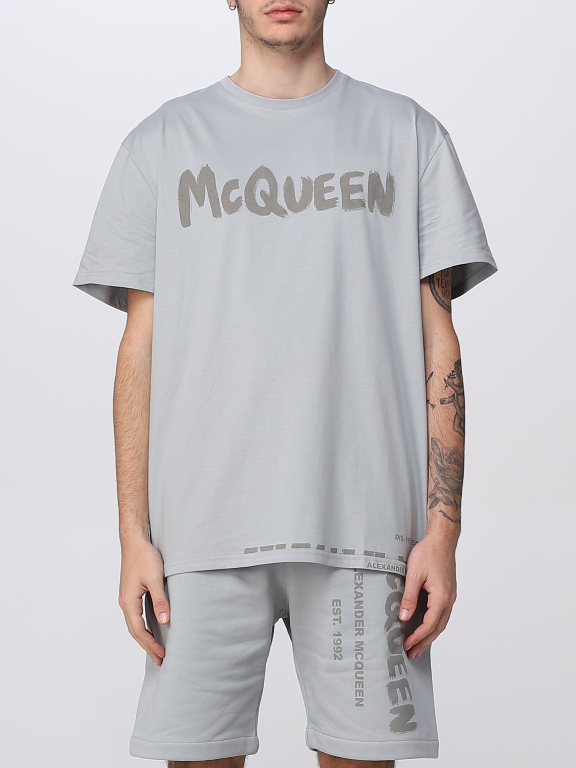 Alexander Mcqueen Outlet: t-shirt for man - Grey | Alexander