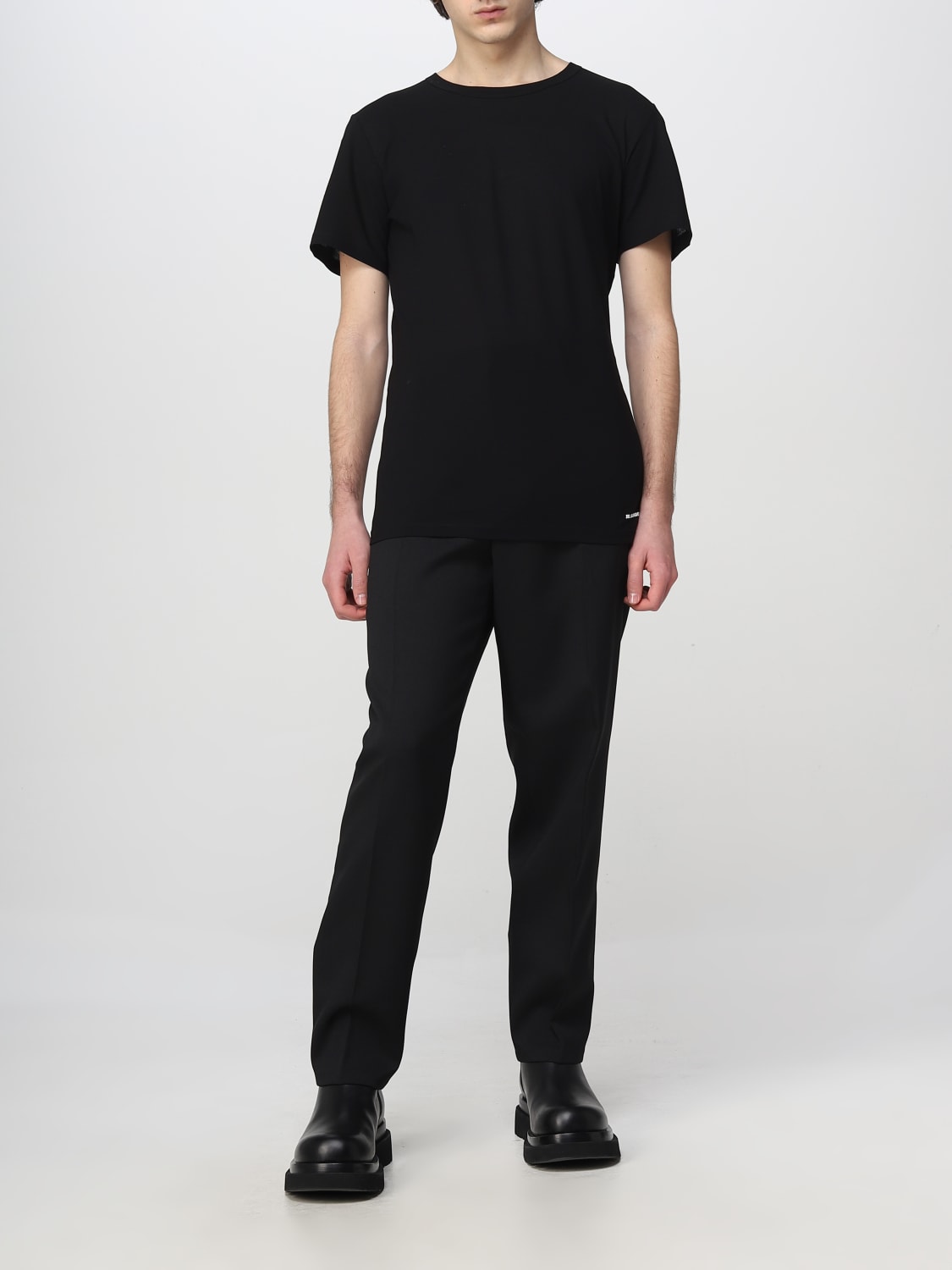 Jil Sander Outlet: t-shirt for man - Black | Jil Sander t-shirt ...