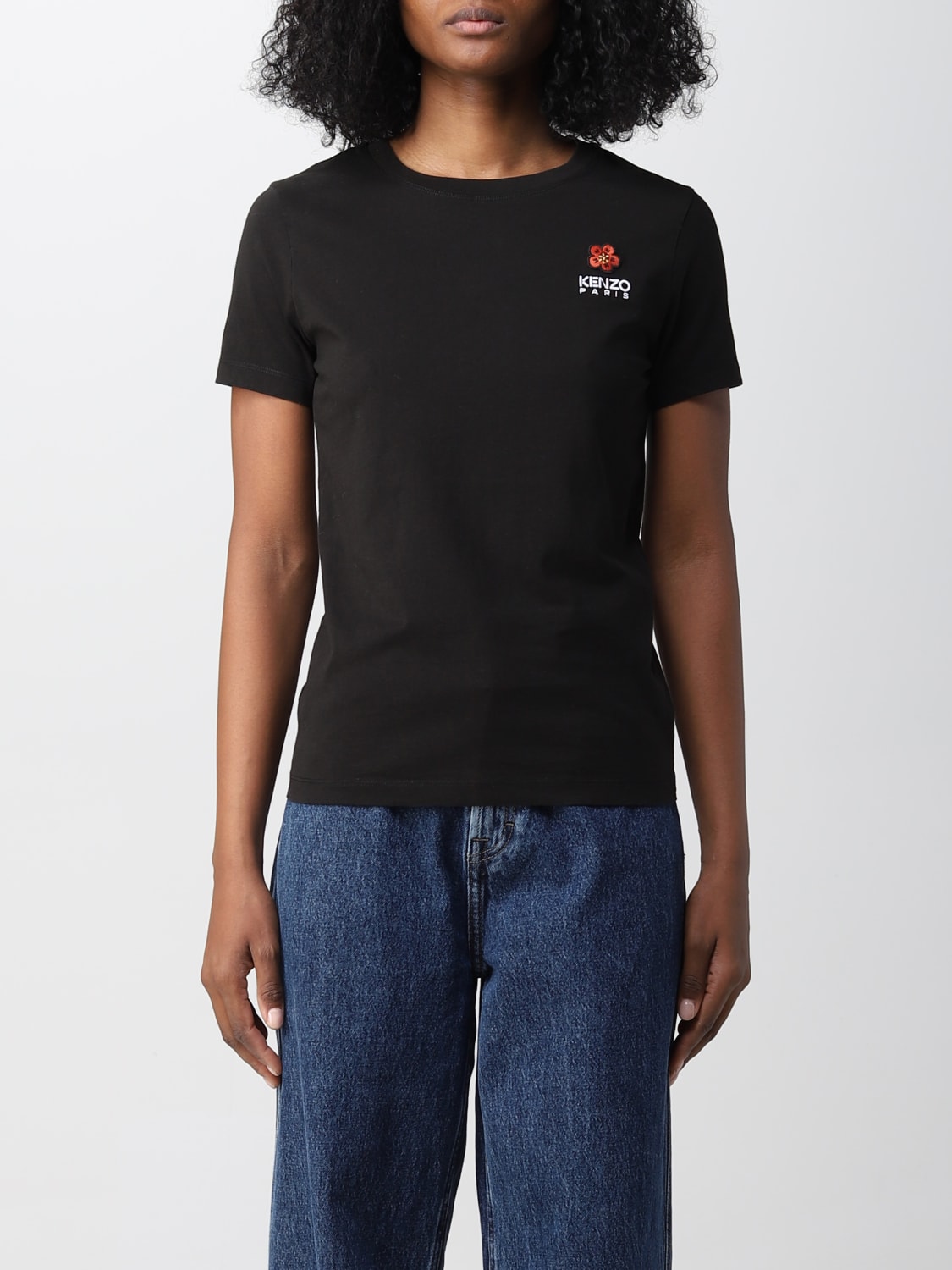 Kenzo Outlet: t-shirt for women - Black | Kenzo t-shirt FC62TS0124SO ...