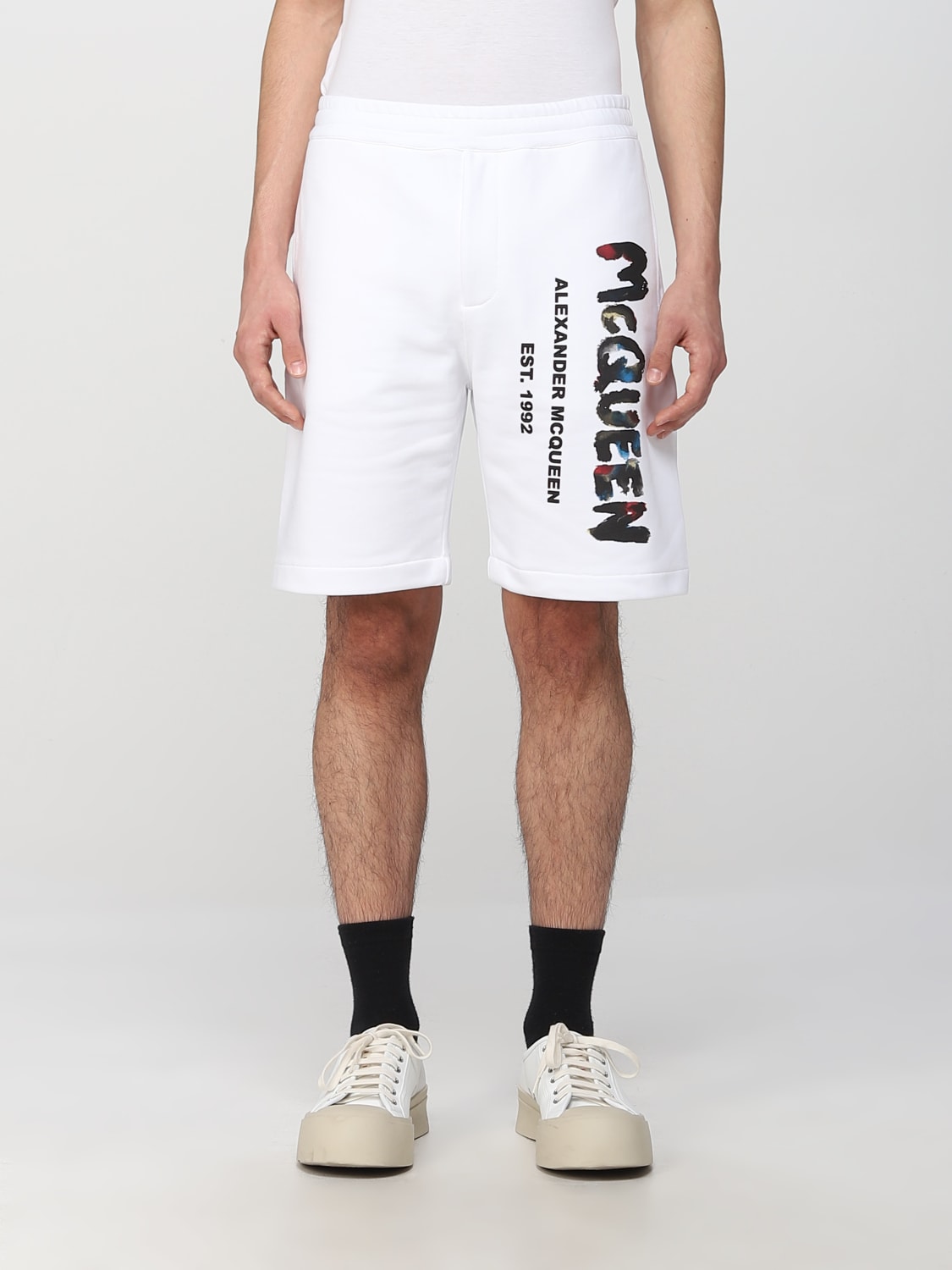 Alexander Mcqueen Outlet: short for men - White | Alexander