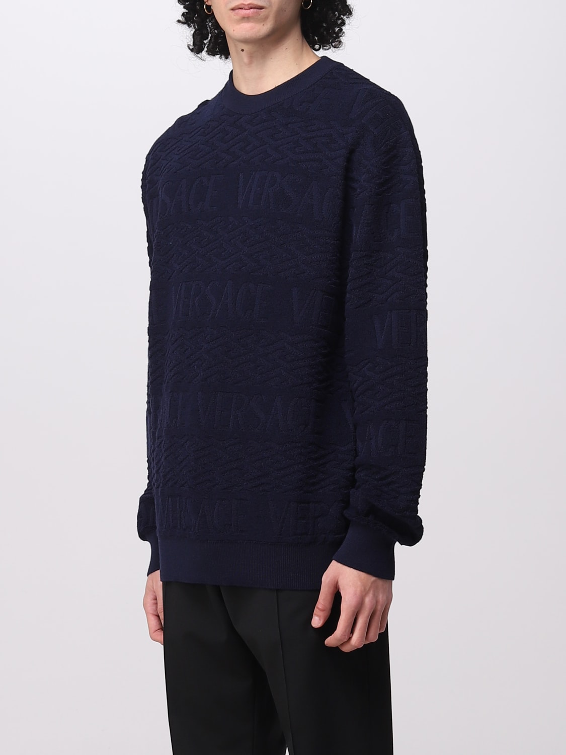 Mens versace jumper on sale sale