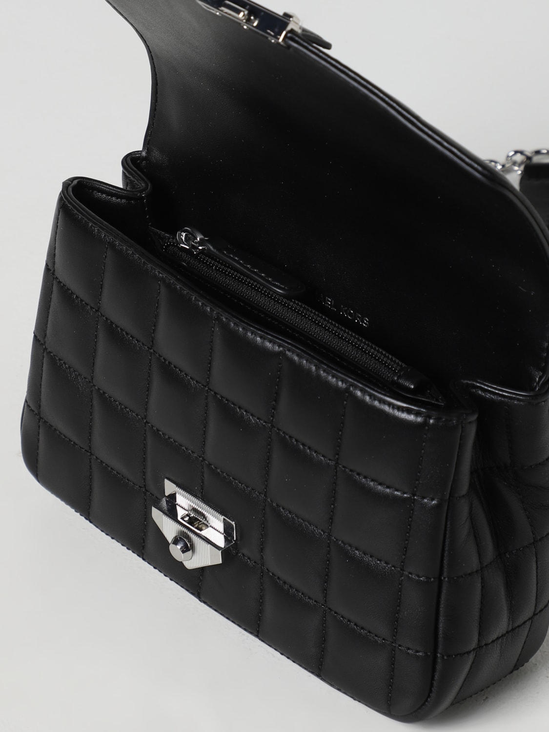 Michael kors quilted hot sale black bag