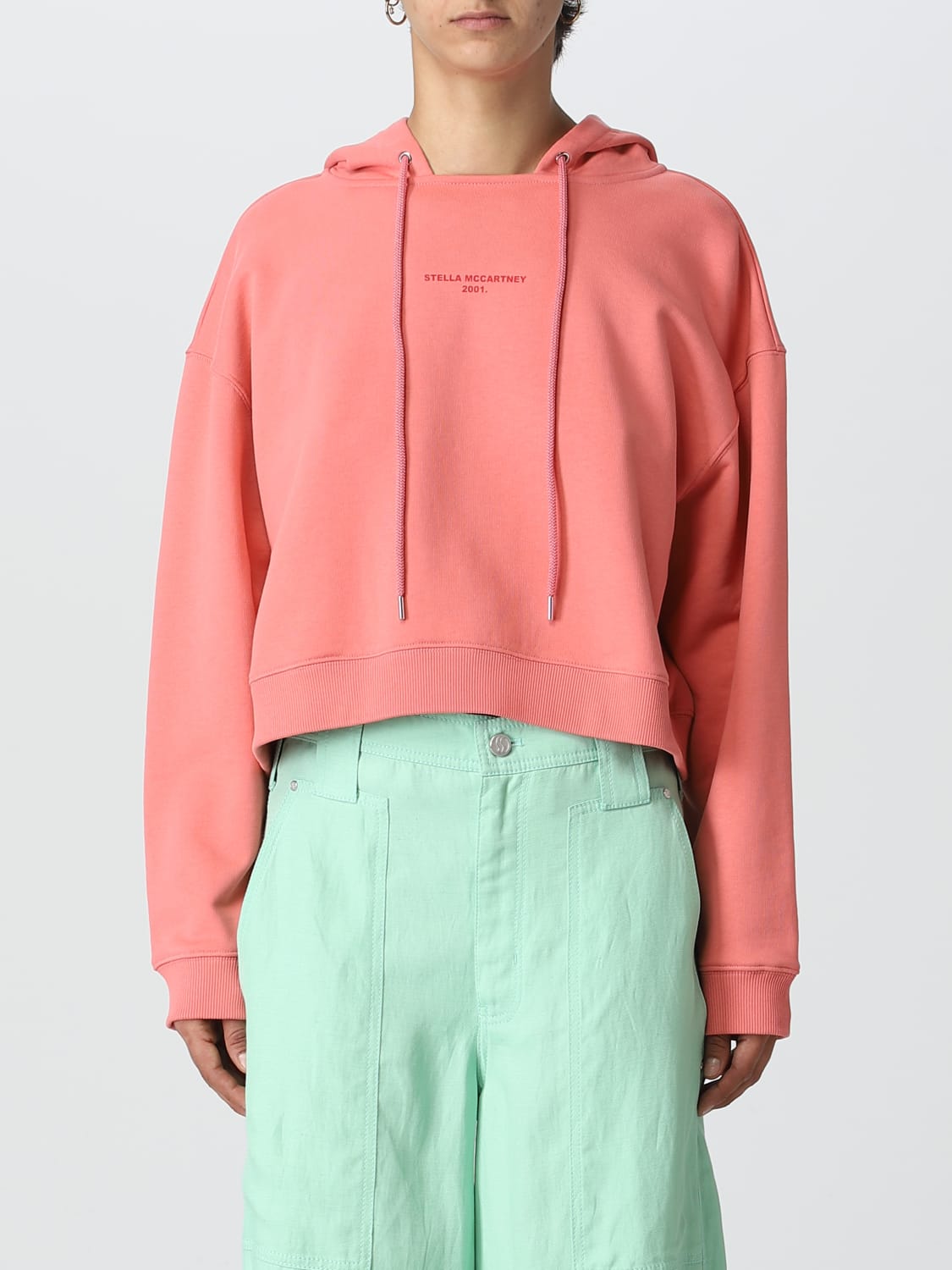 Stella Mccartney Outlet cotton sweatshirt Pink Stella