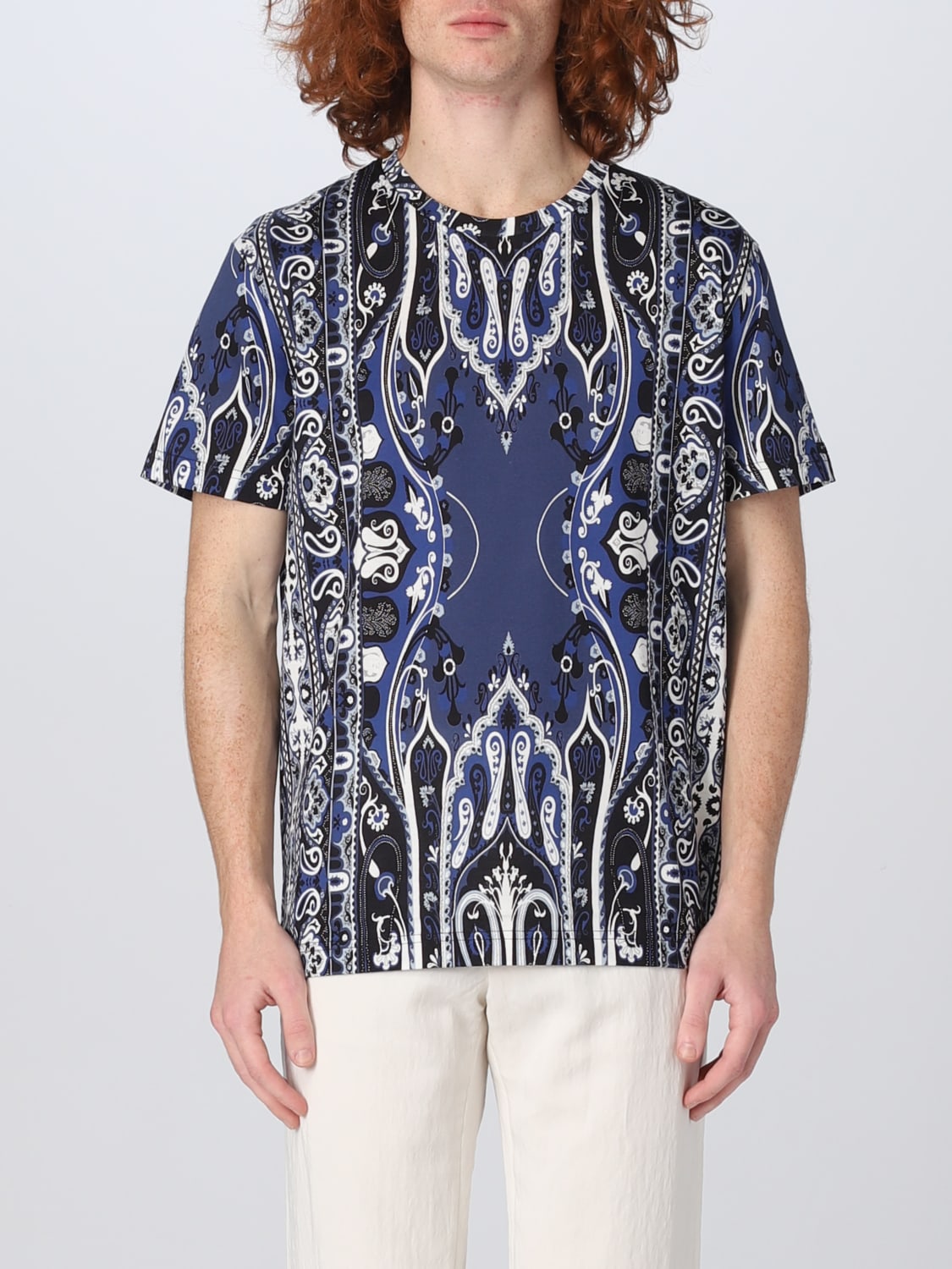 Etro Outlet: t-shirt for men - Blue | Etro t-shirt 1Y0209480