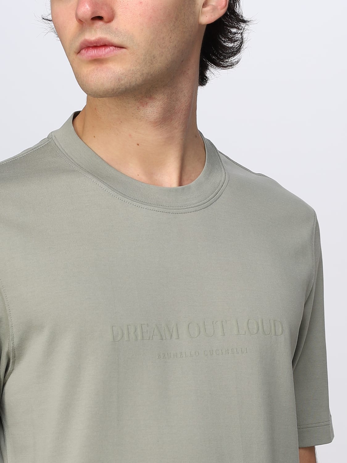 BRUNELLO CUCINELLI：Tシャツ メンズ - グリーン | GIGLIO.COM