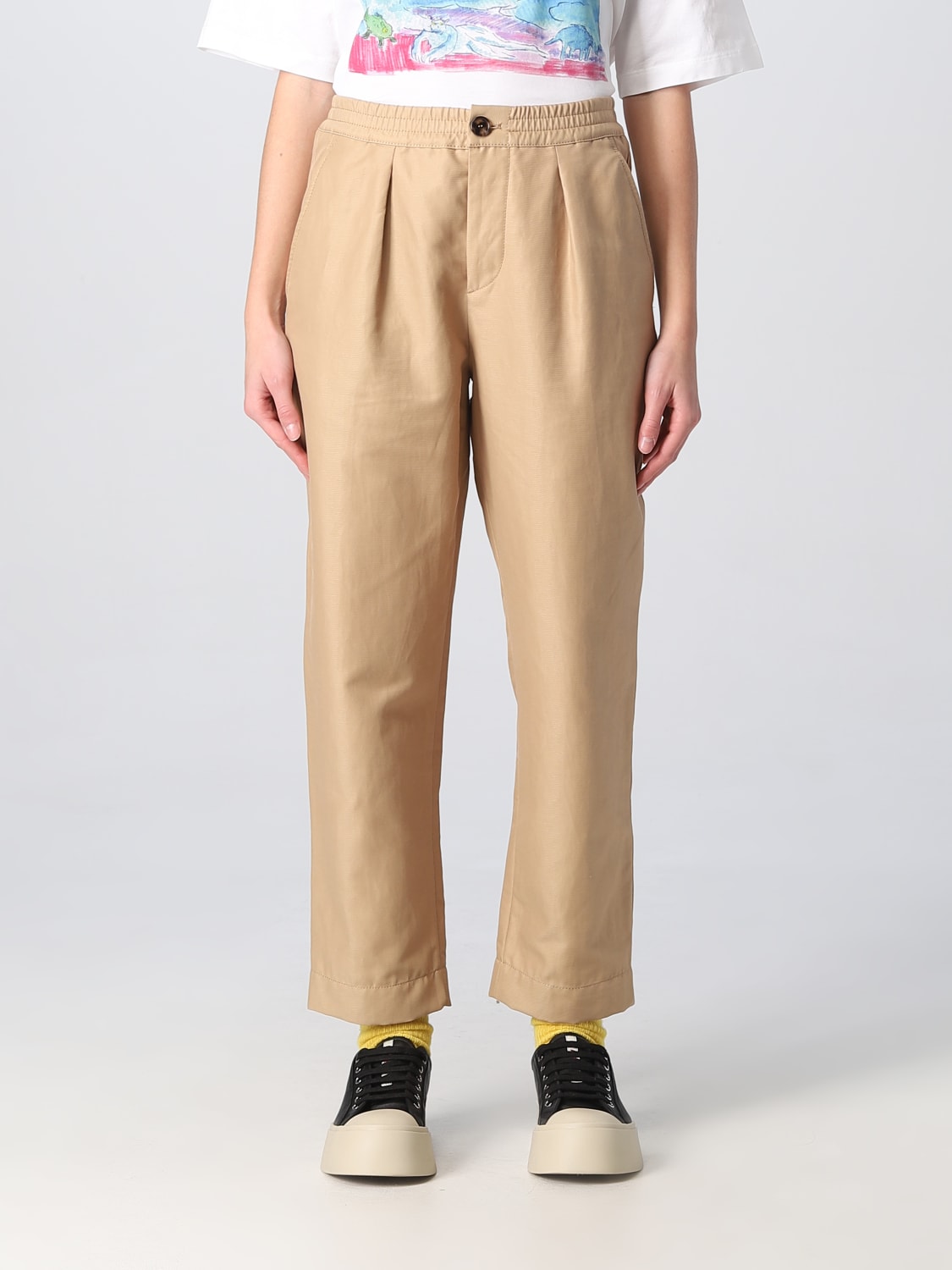 Marni Outlet: trousers for women - Beige | Marni trousers