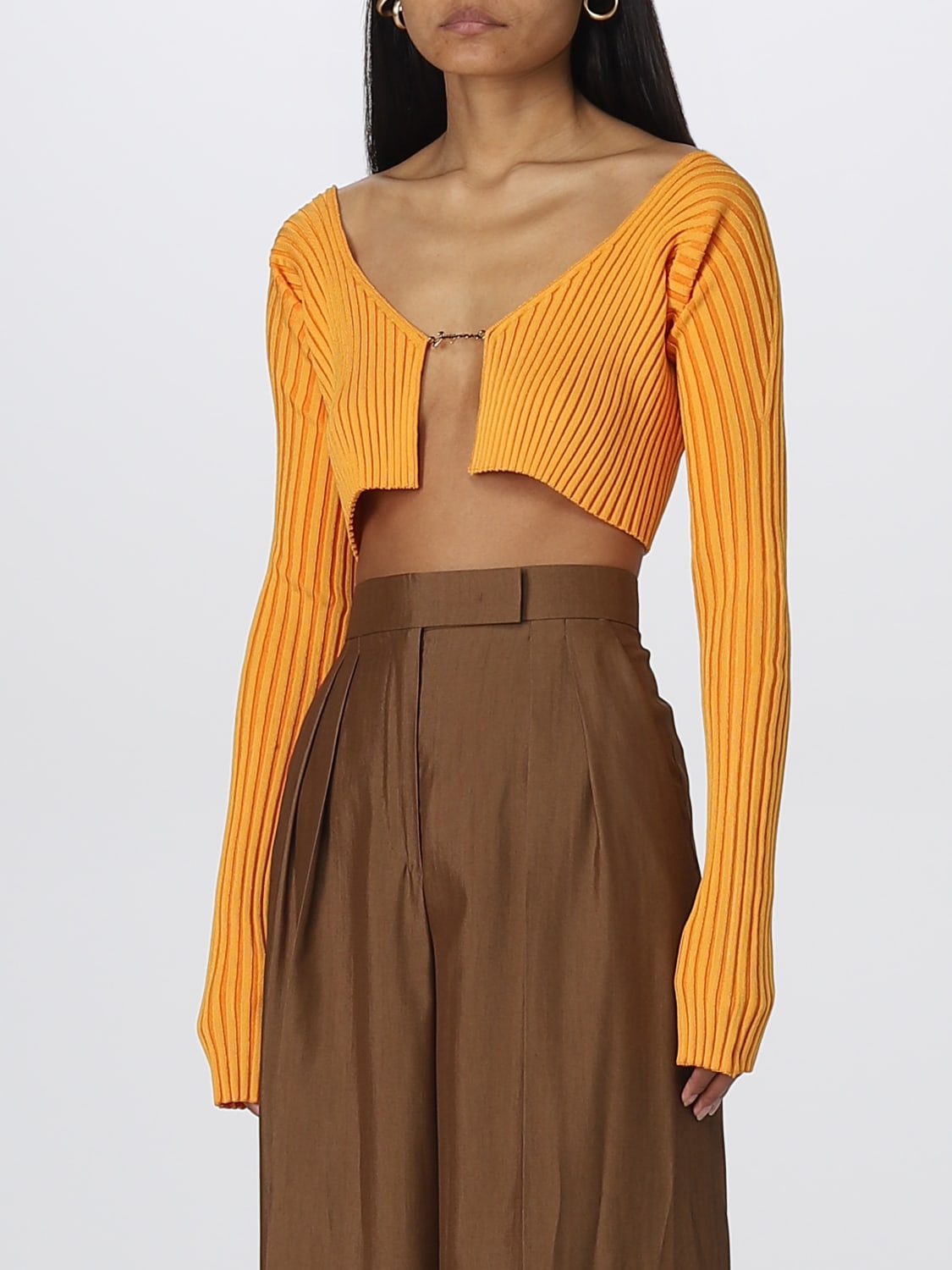 Jacquemus Outlet: cardigan for woman - Orange | Jacquemus cardigan