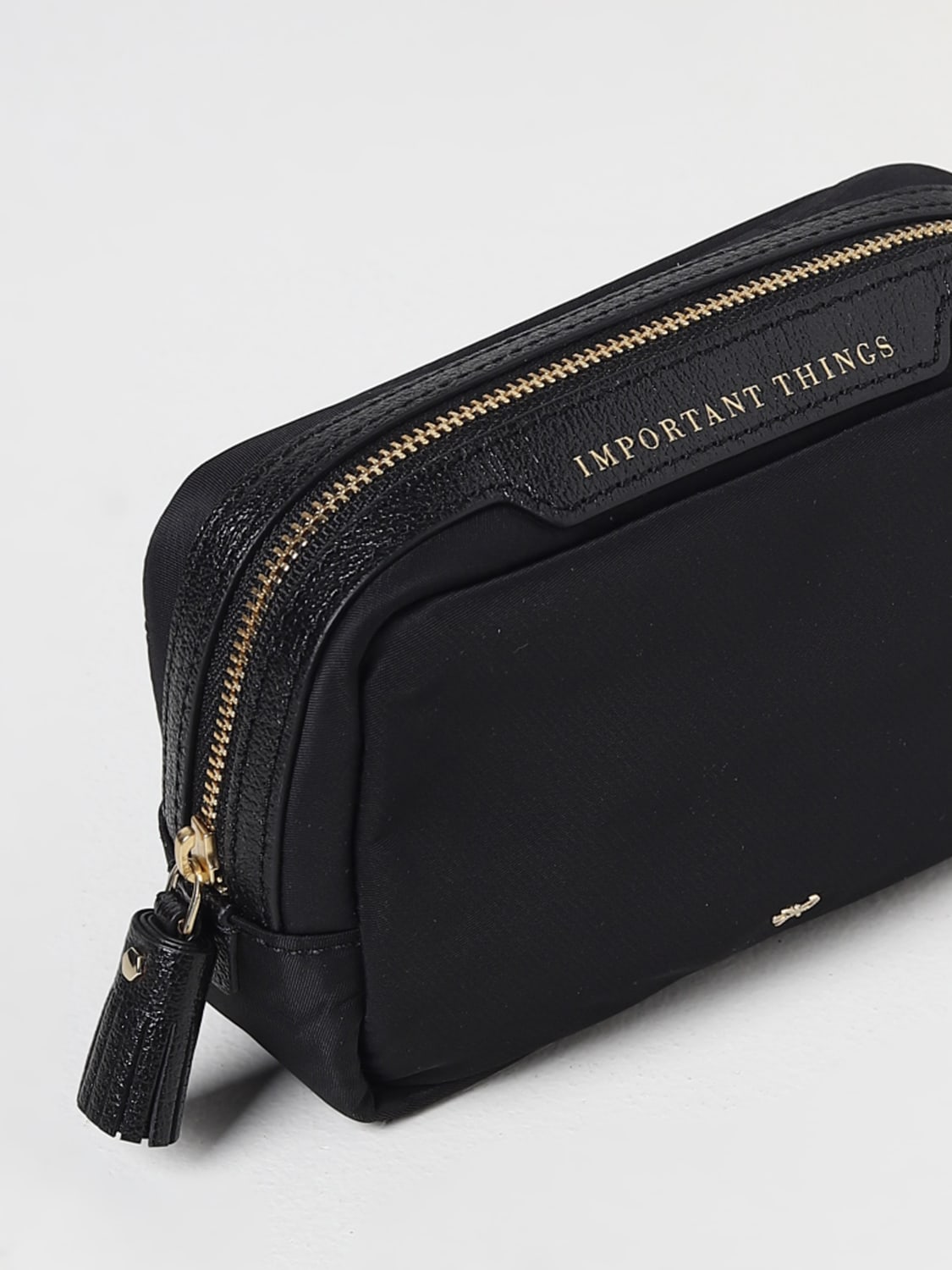 Anya Hindmarch Recycled Nylon & Leather Pencil Case