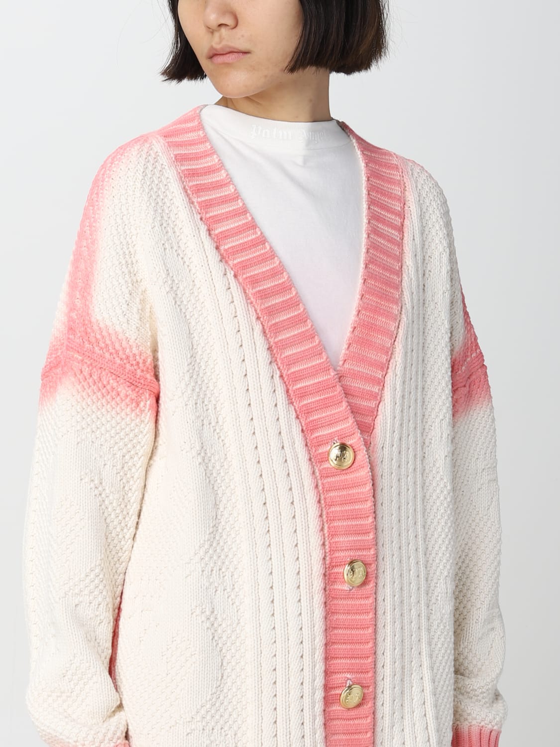 Palm Angels Outlet: cardigan for woman - White | Palm Angels